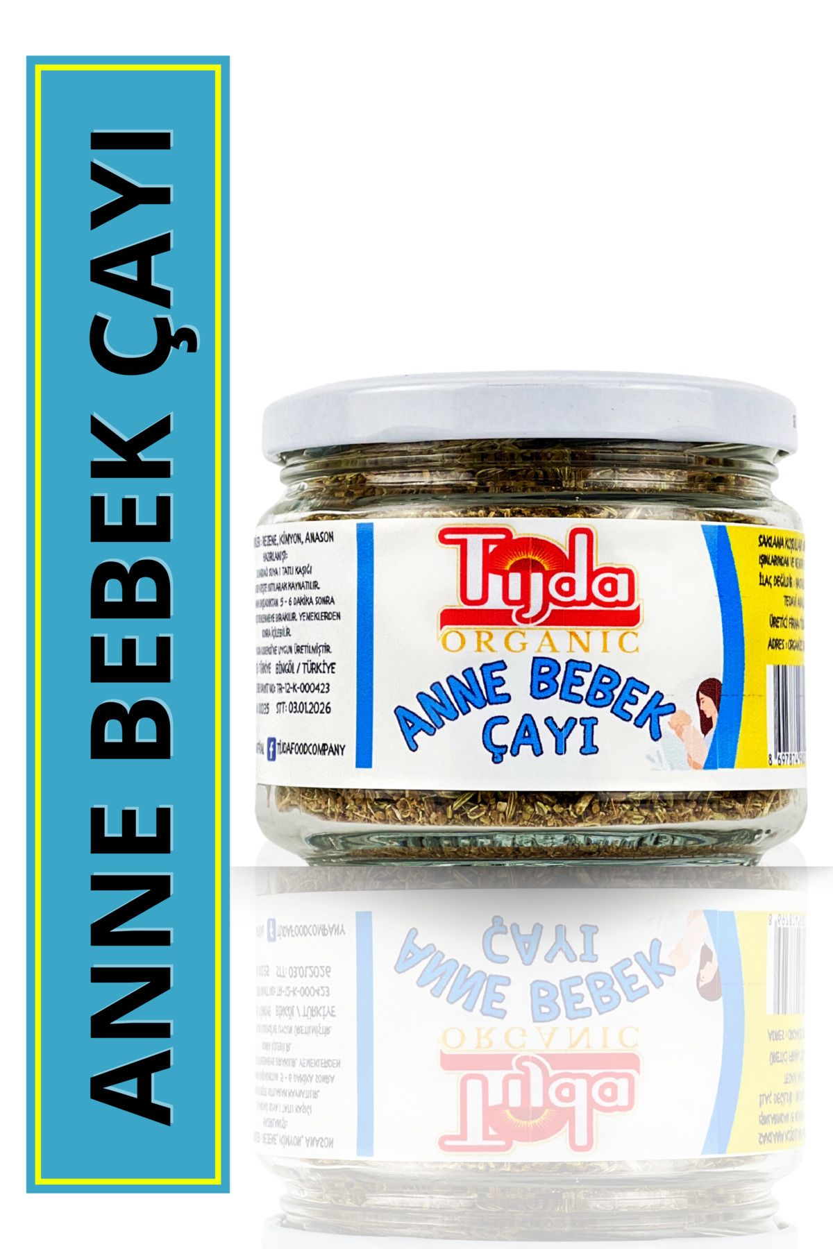 TİJDA Anne - Bebek Çayı Öğütülmüş 170 gr (Rezene - Kimyon - Anason)