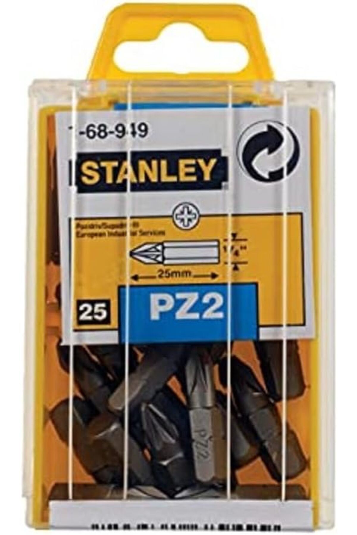 STOREMAX bit Pozidriv (1/4 inç, Pozidrivspitze No. 2, altı köşeli) 25 adet, 1 – 68 – 949