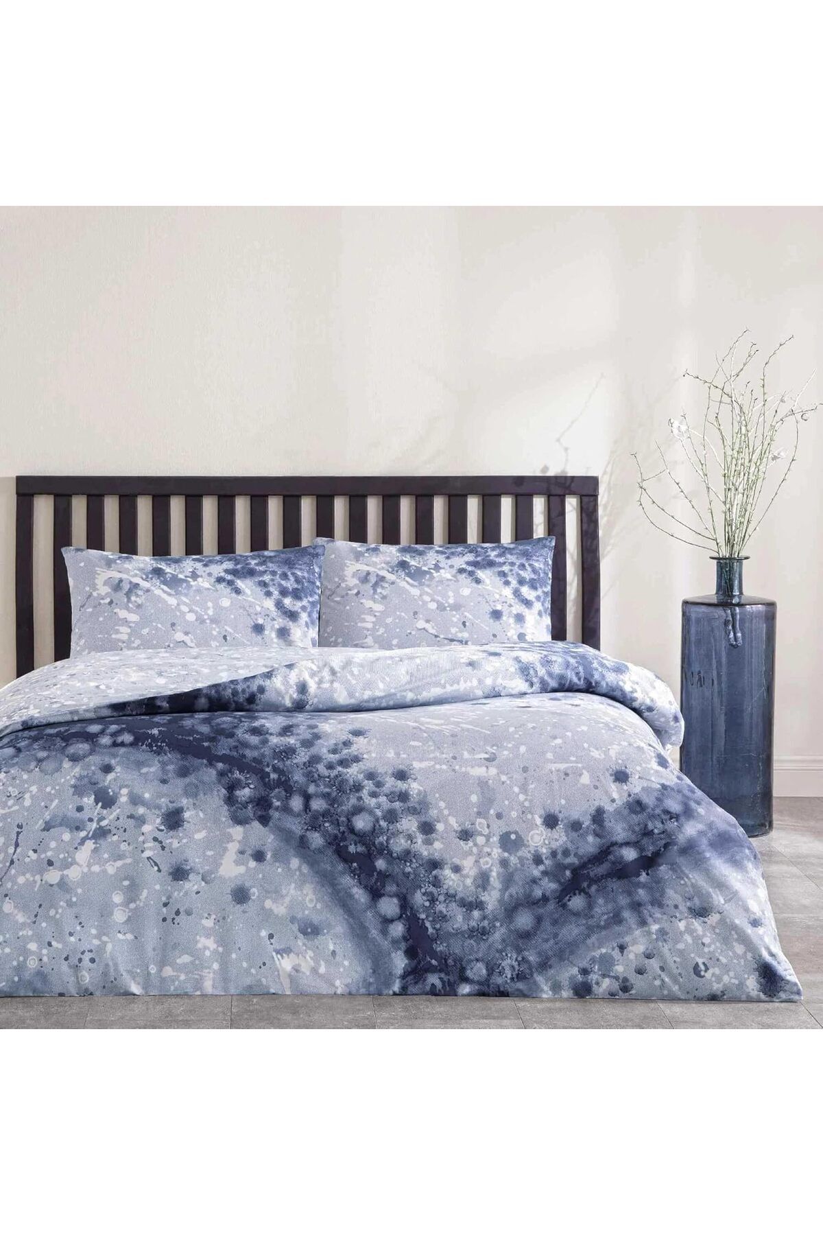 STOREMAX srhtDS Pamuk Rex Nevresim Takımı Lacivert Çift Kişilik Desing 266450