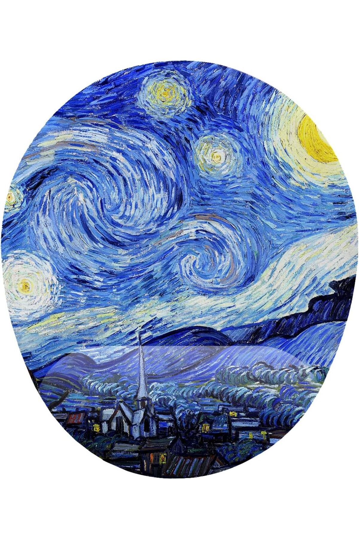 STOREMAX nffashopm fikirler Van Gogh Starry Night Bilek Destekli Mouse Pad storestarx 1051353