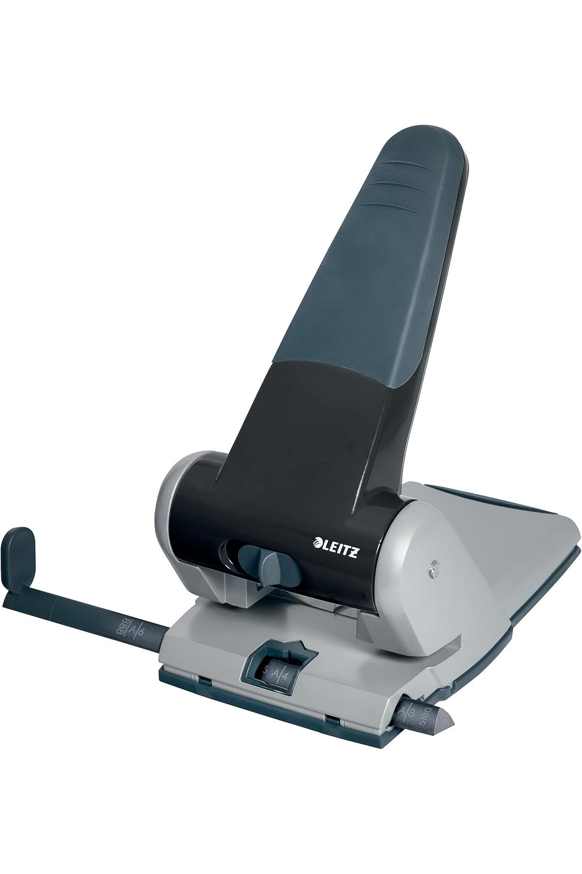 STOREMAX-Svticaret Powerful Metal Hole Puncher, Black, 65 Sheets Capacity, Format Restraint and Adjustment Bar 1