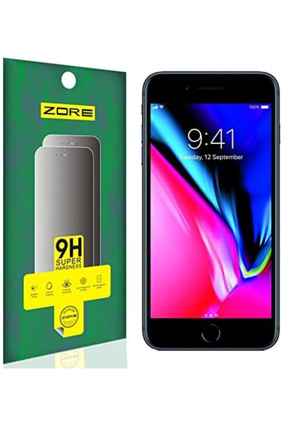 STOREMAX efshopx iPhone 8 Plus Temperli Cam Ekran Koruyucu 9H New Desing 1002192