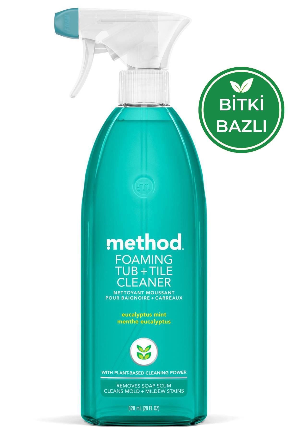 METHOD Köpüklü Banyo + Fayans Temizleyici Okaliptüs ve Nane Kokulu 828ML