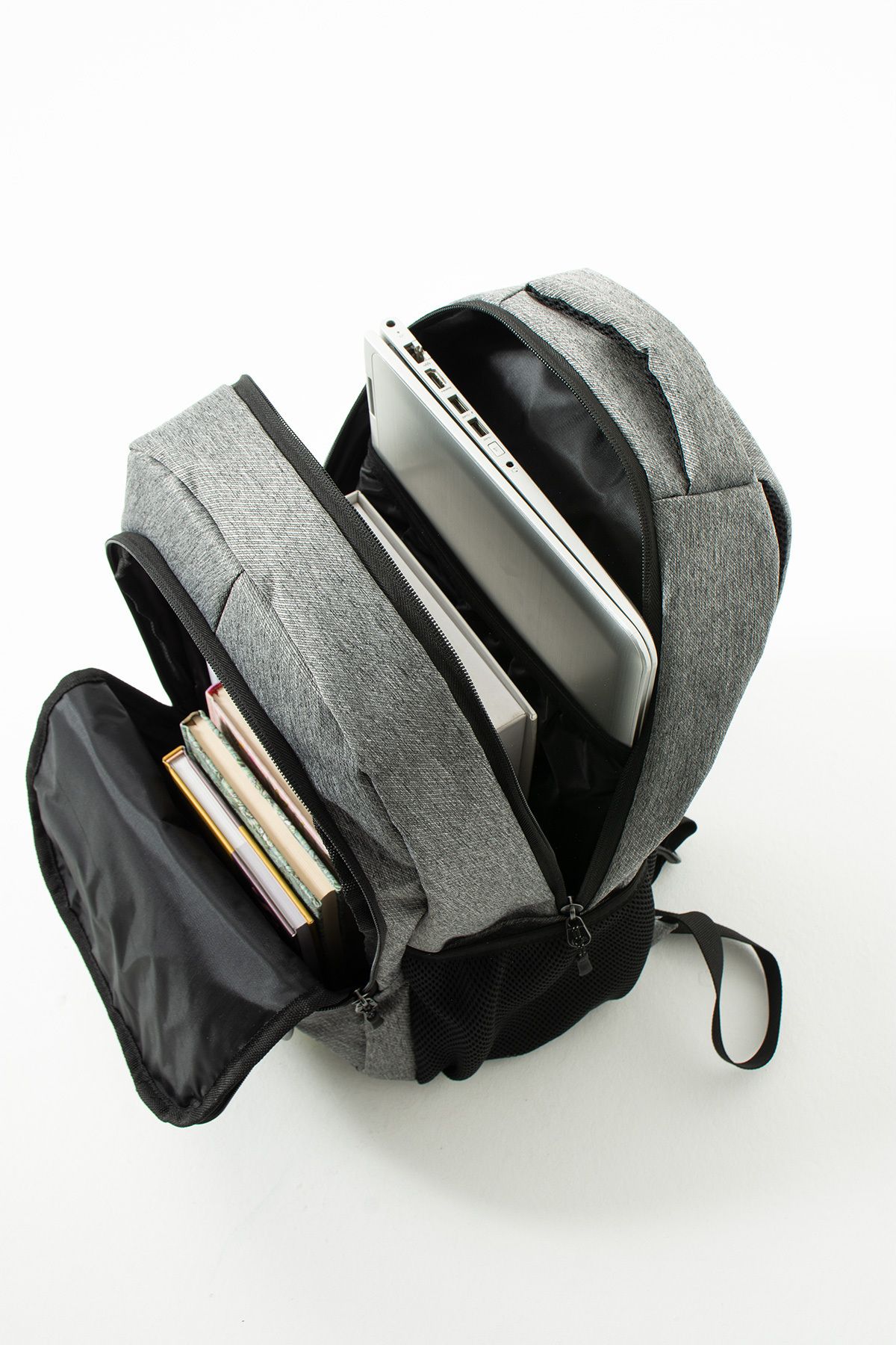 By Hakan-GK64 UNISEX - Rucsac de școală, pentru călătorii zilnice și sport, gri 6