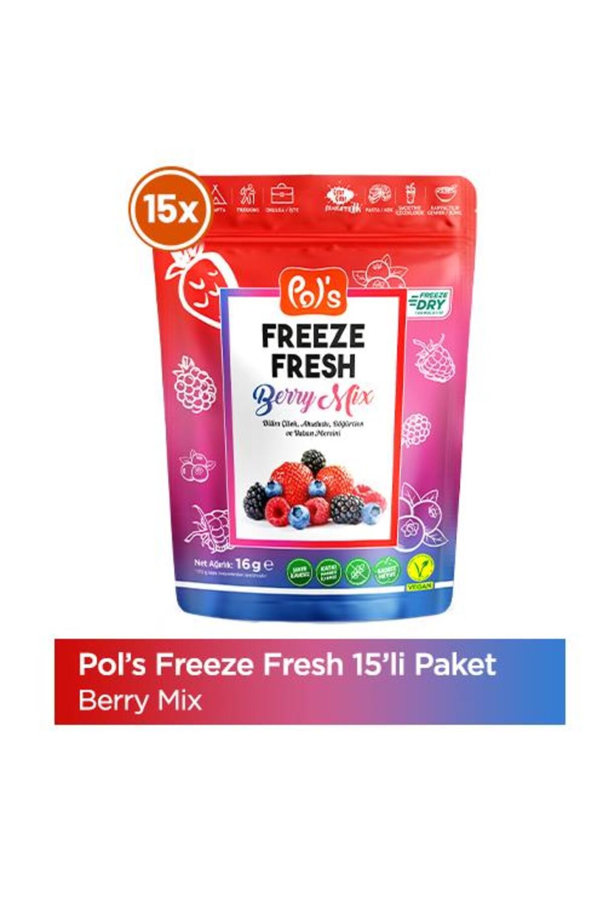 Freeze Fresh Berry Mix 16 G X 15 Adet