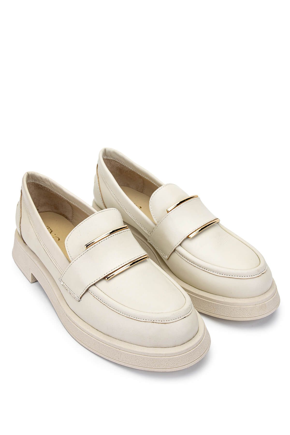 Tamer Tanca-Loafer Shoes - Beige - Block 2