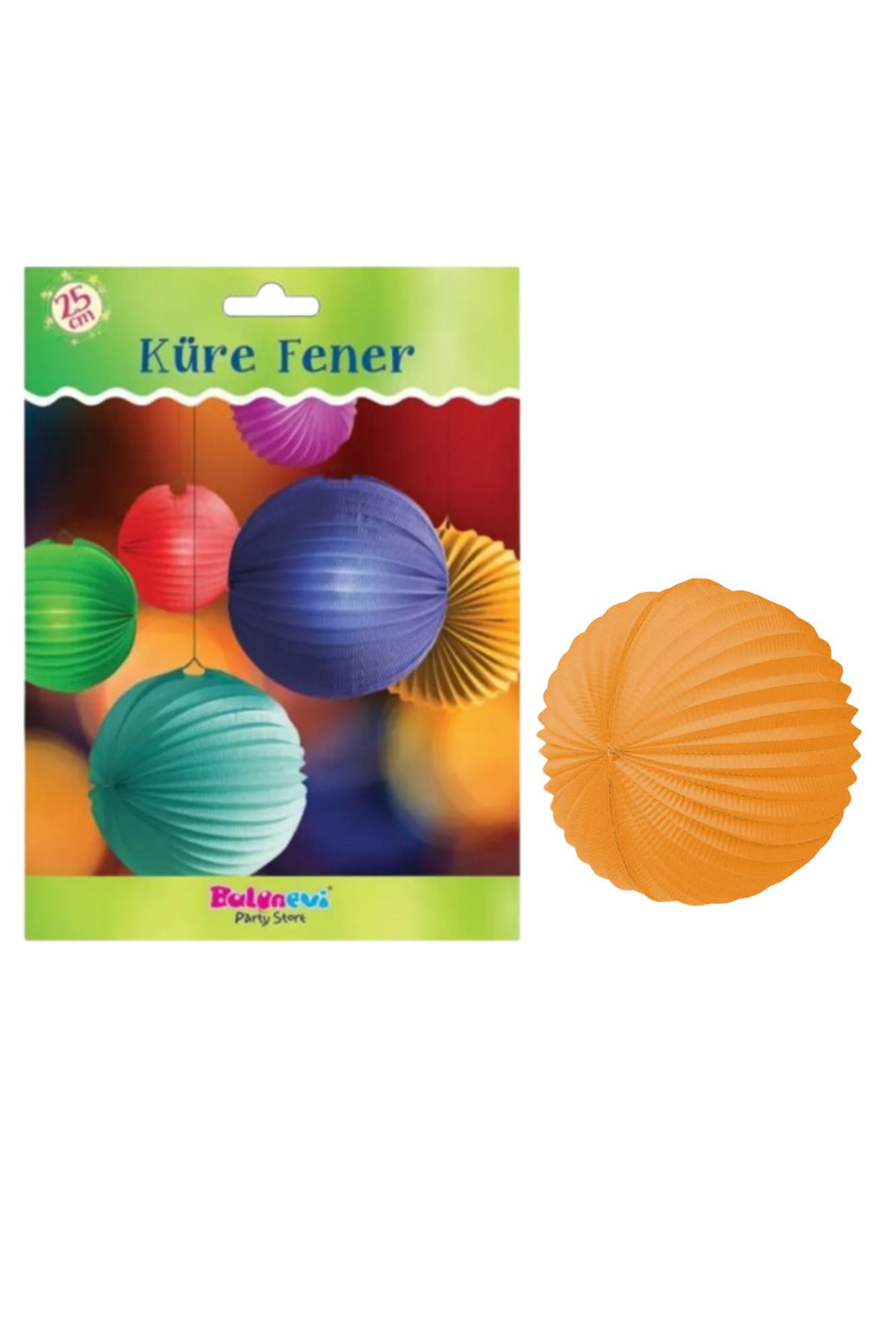 BalonEvi Carnaval Küre Fener  25 cm