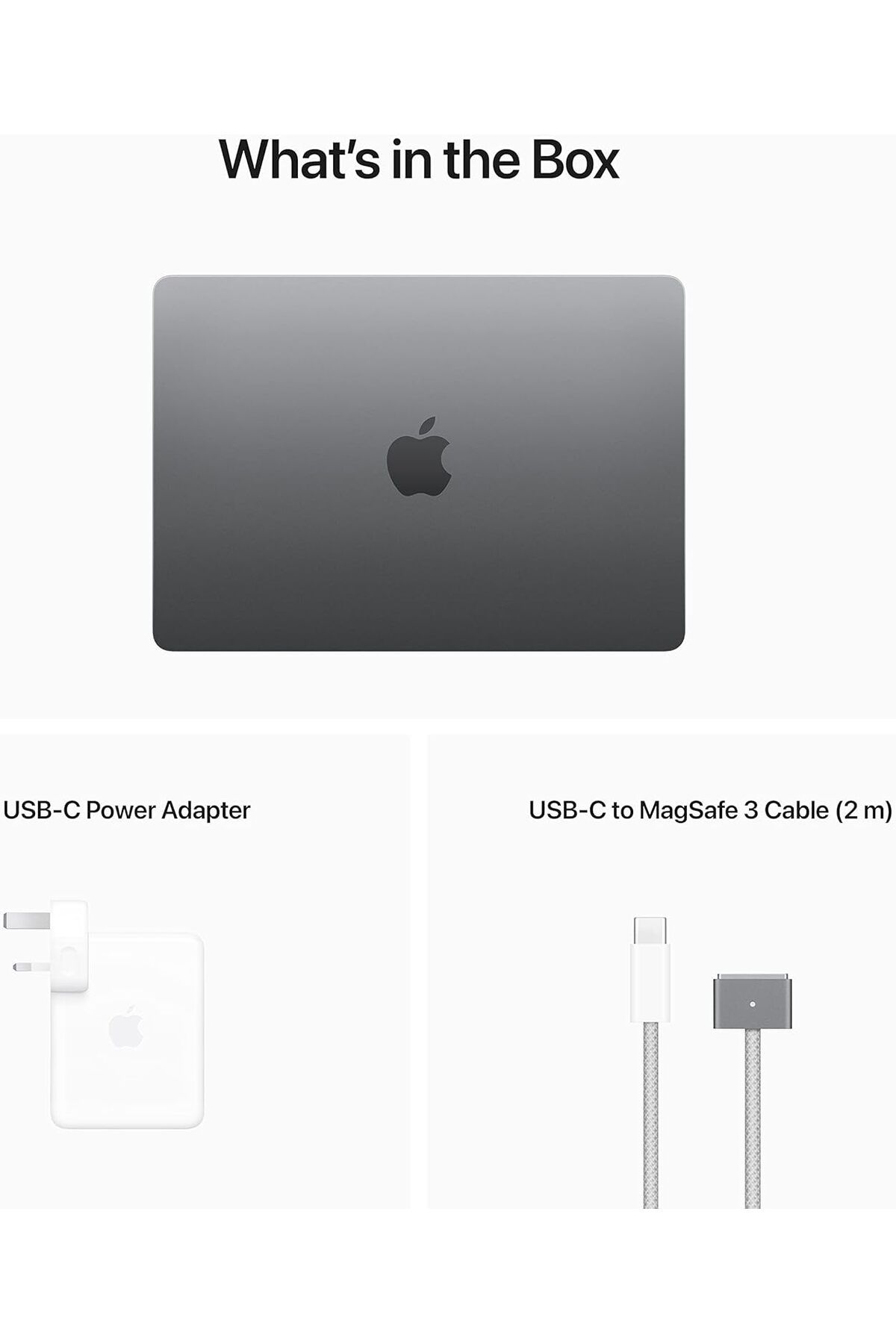 Apple-13" MacBook Air: M2 chip, 16GB RAM, 256GB SSD, 8-core CPU and 8-core GPU, EN Keyboard - Space Grey 6