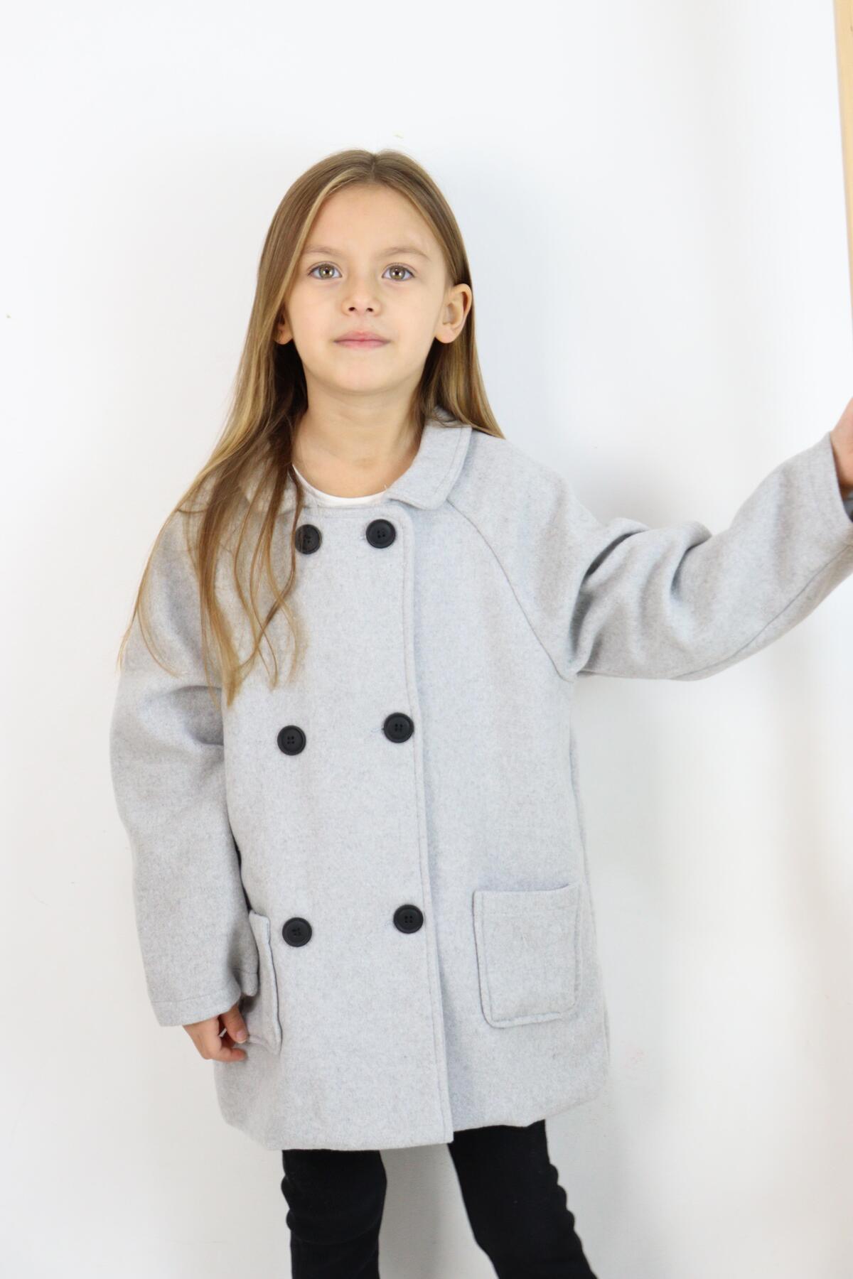 MiaBaby Reglan Kol Unisex Kaşe Kaban fotoğrafı 4 (önizleme)