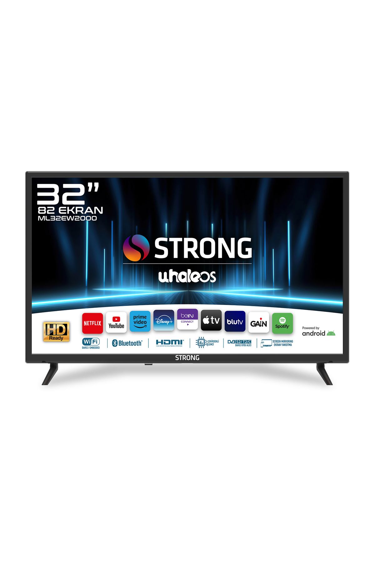 Strong ML32EW2000 32" 82cm Ekran HD Ready Whale OS Smart TV - Dahili Uydu Alıcılı LED TV