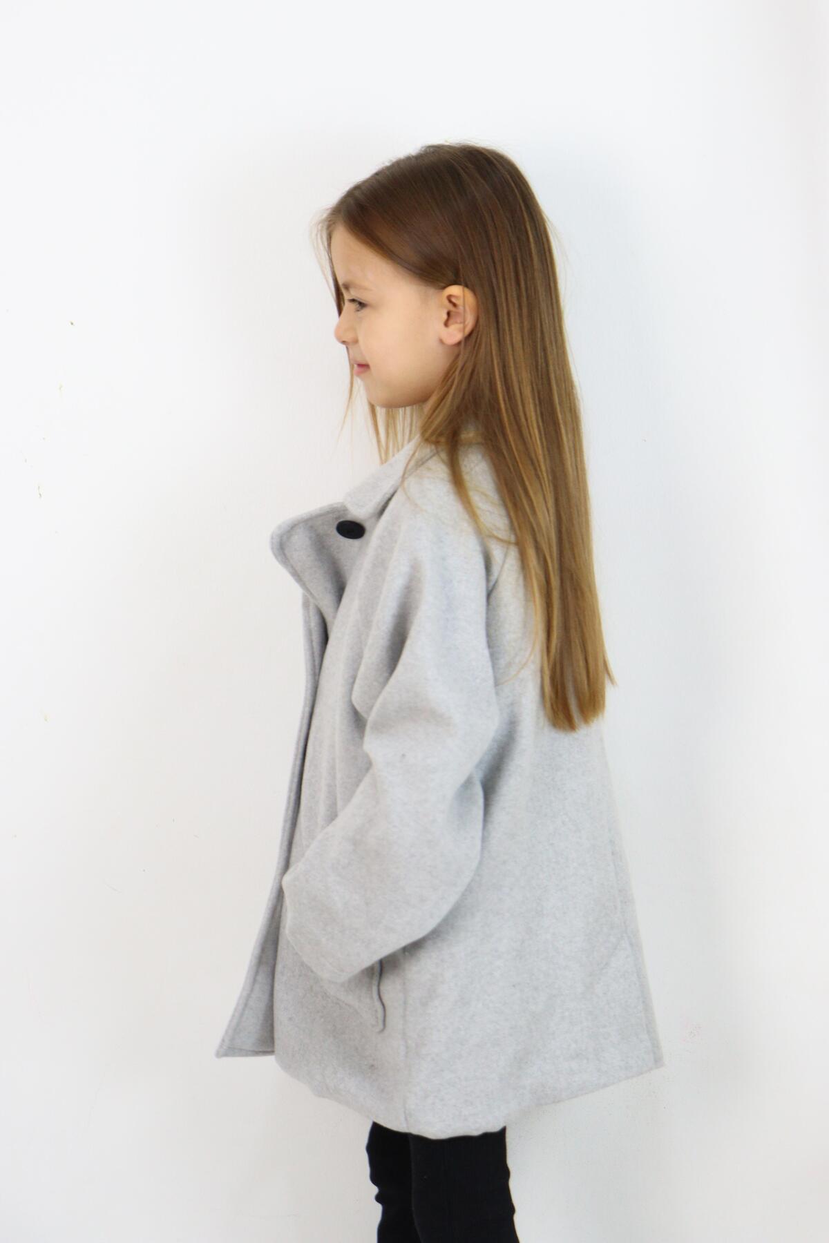 MiaBaby Reglan Kol Unisex Kaşe Kaban fotoğrafı 3 (önizleme)