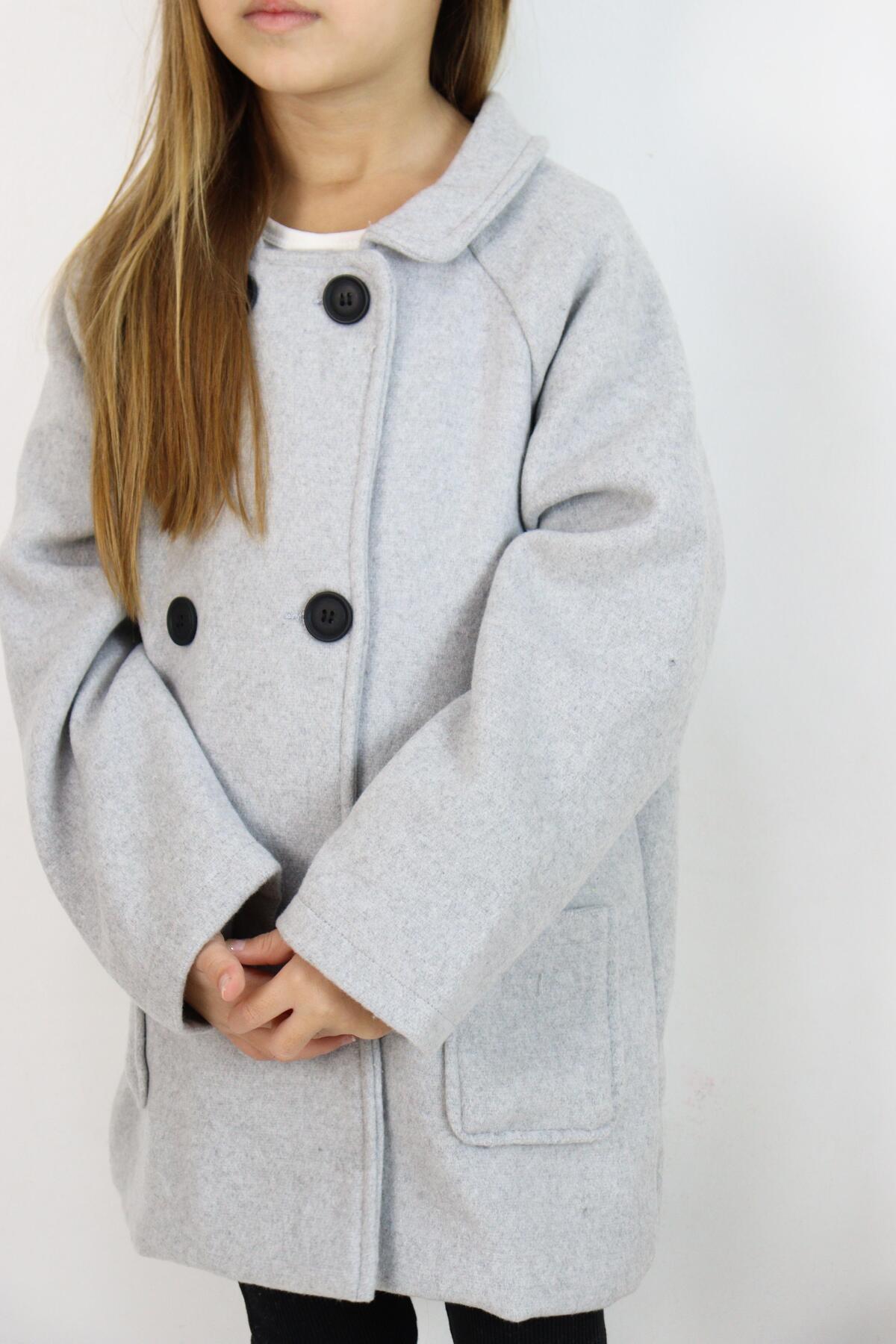 MiaBaby Reglan Kol Unisex Kaşe Kaban fotoğrafı 6 (önizleme)