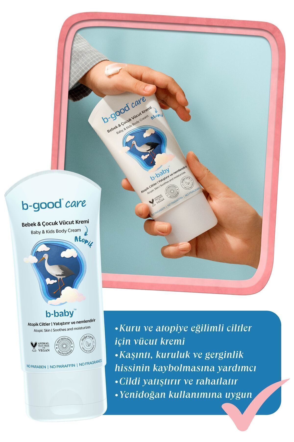 B-GOOD-150 ml Baby and Children's Body Cream - Atopic Skin 2