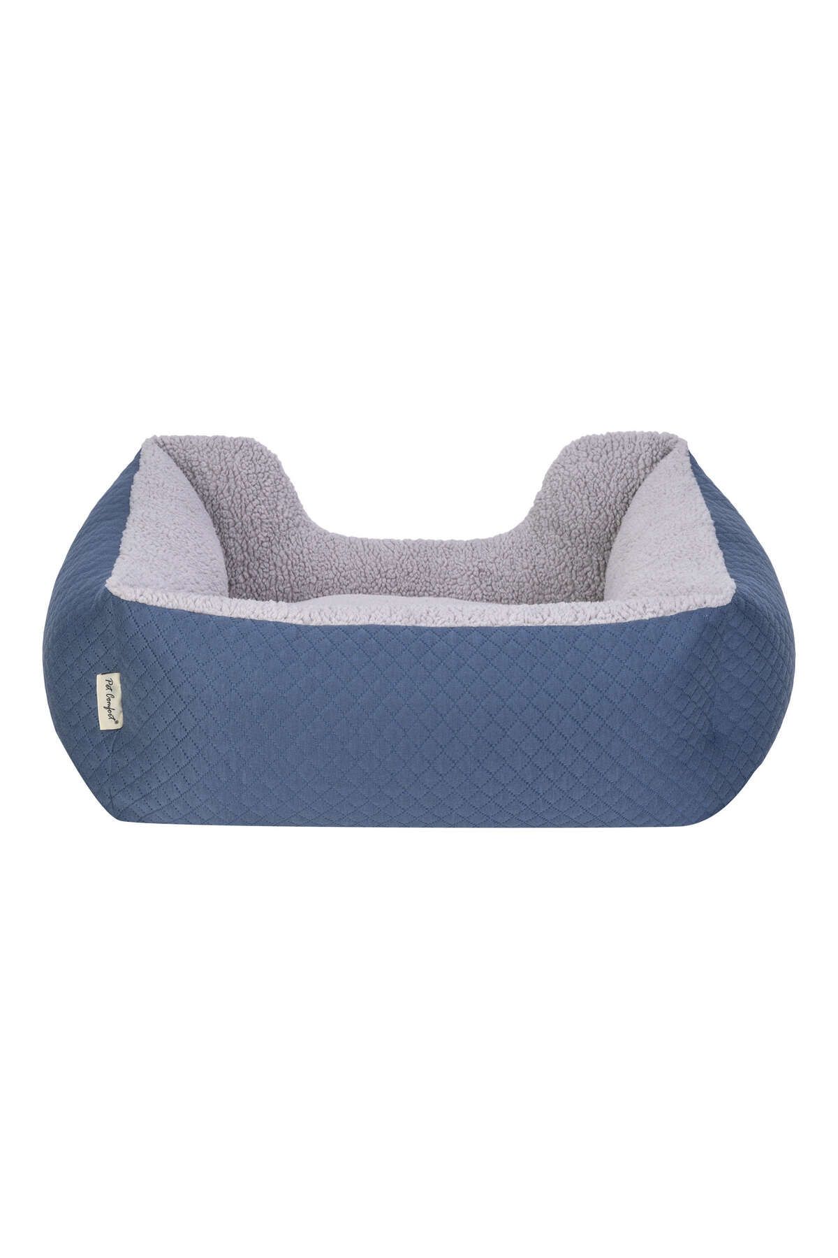 Pet Comfort-Blue/Gray Plush Echo Cat and Dog Bed - S 60X50Cm 639140 3