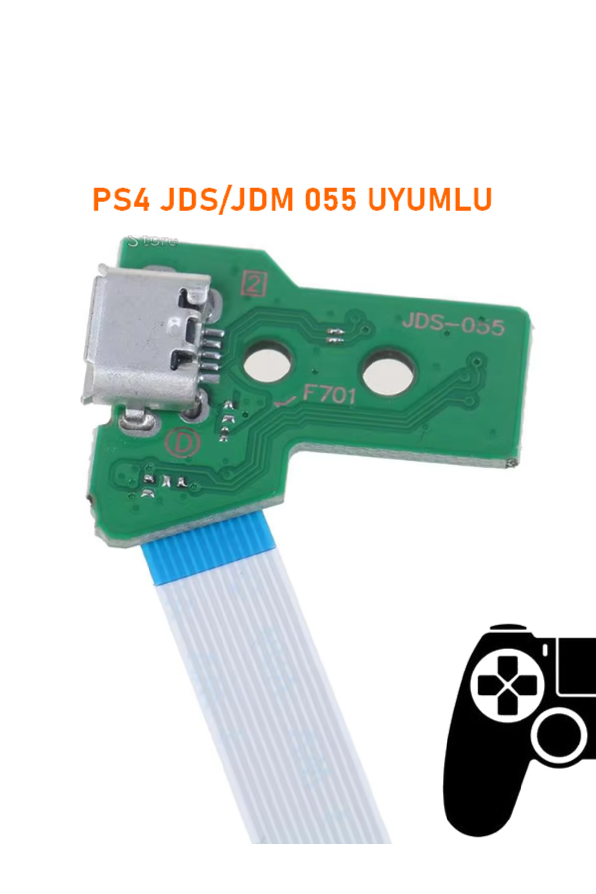 siar PS4 V3 KOLLAR İLE UYUMLU JDS JDM 055 USB PORT SOKET VE 12 PIN