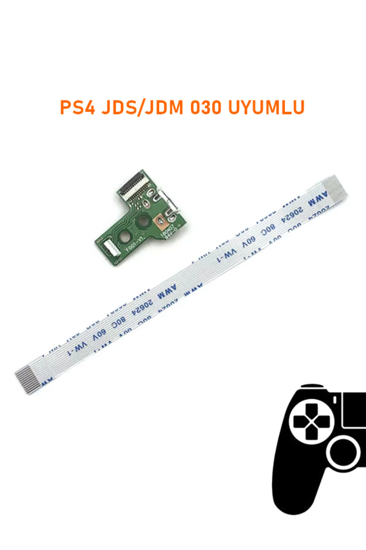 siar PS4 V2 KOLLAR İLE UYUMLU JDS JDM 030 USB PORT SOKET VE 12 PIN FLEX KABLO