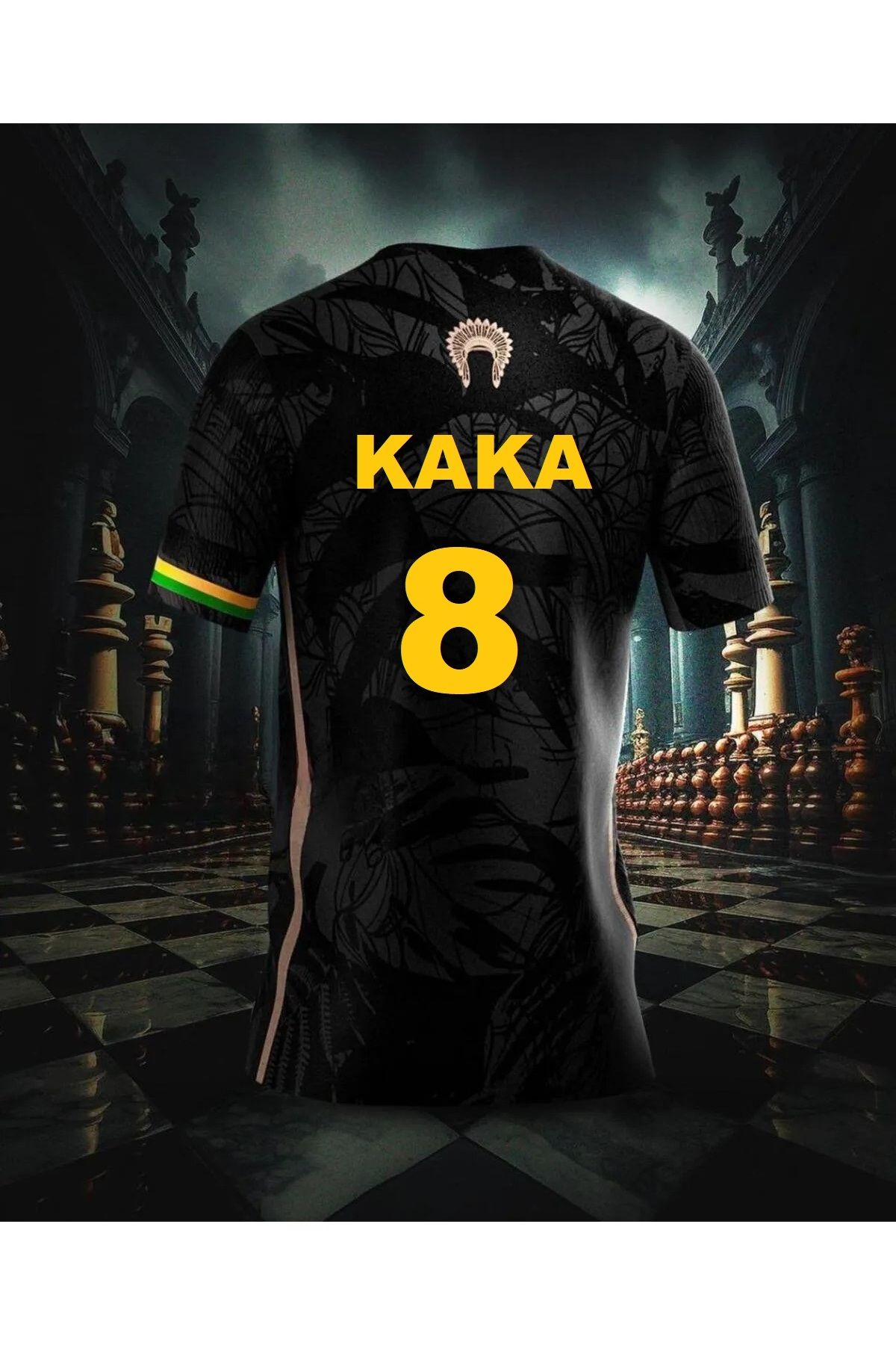 Lion Spor-Brazilian Legends Series Kaka 8 Black Short Sleeve Adult Jersey 1