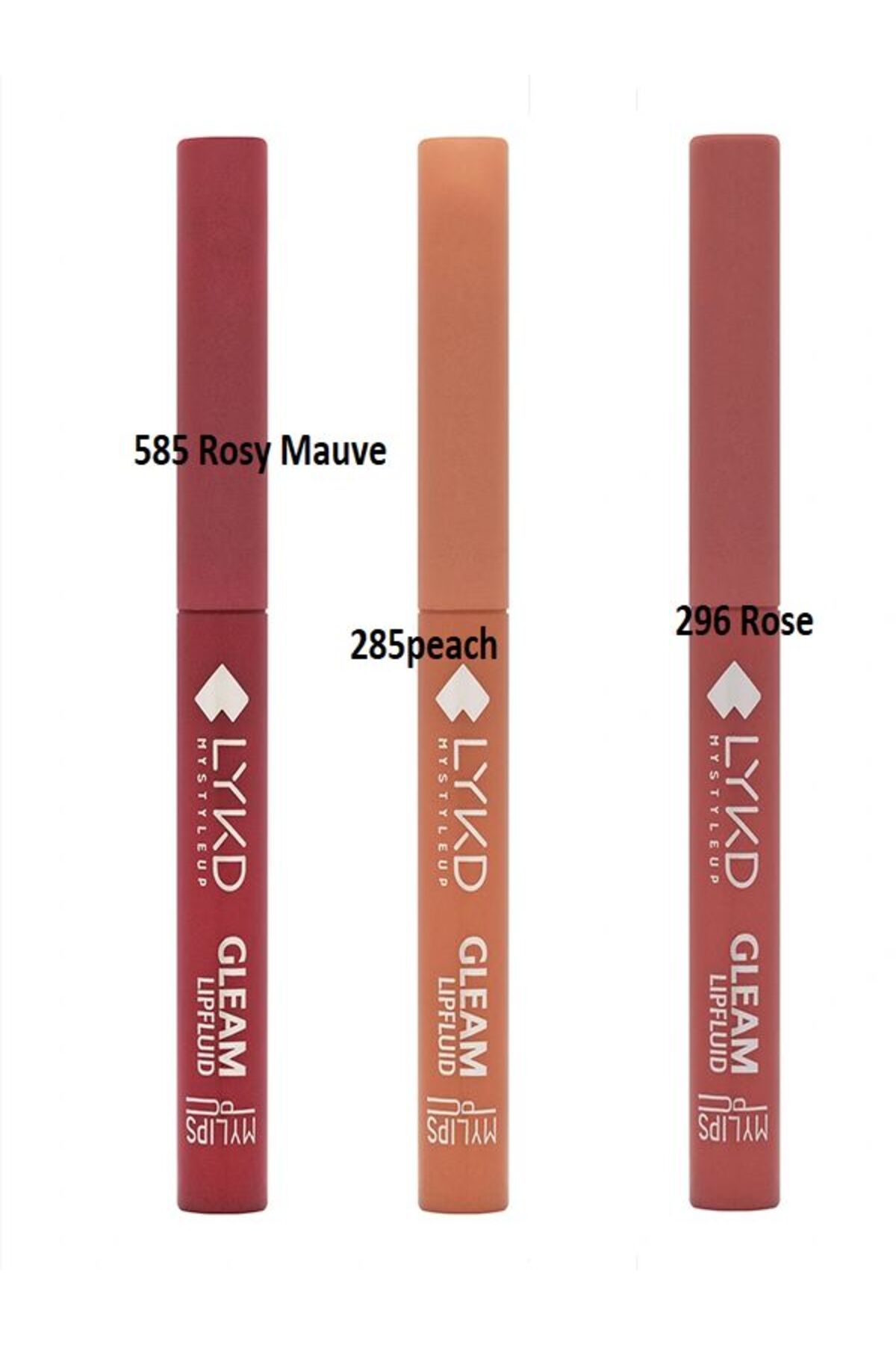 lykd-Gleam 585 Rosy Mauve Lip Fluid Lip Gloss - Provides Intense Gloss and Moisture 3