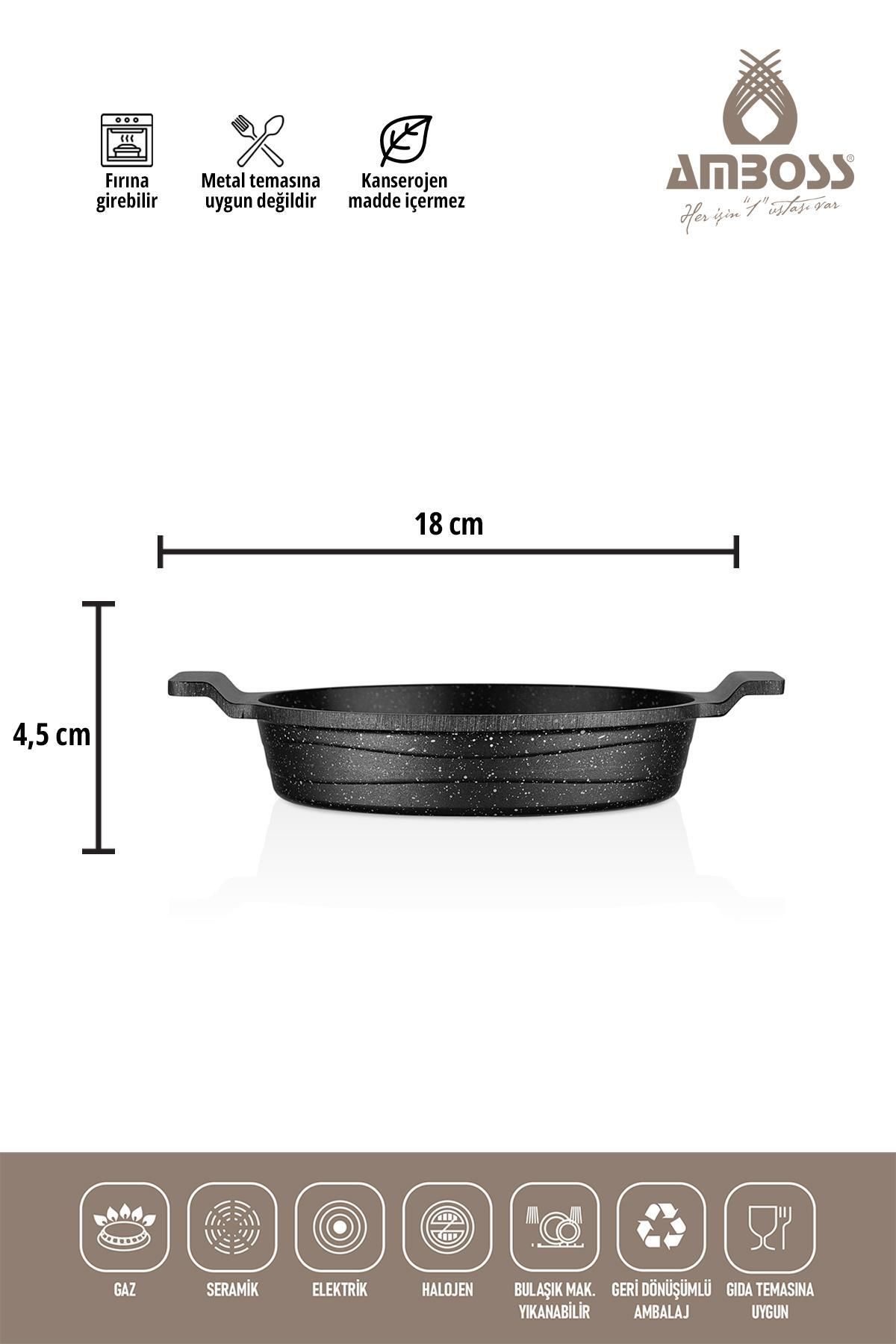 Amboss-3 Piece Sunday Emoji Pankek Pan Sahan Set 3