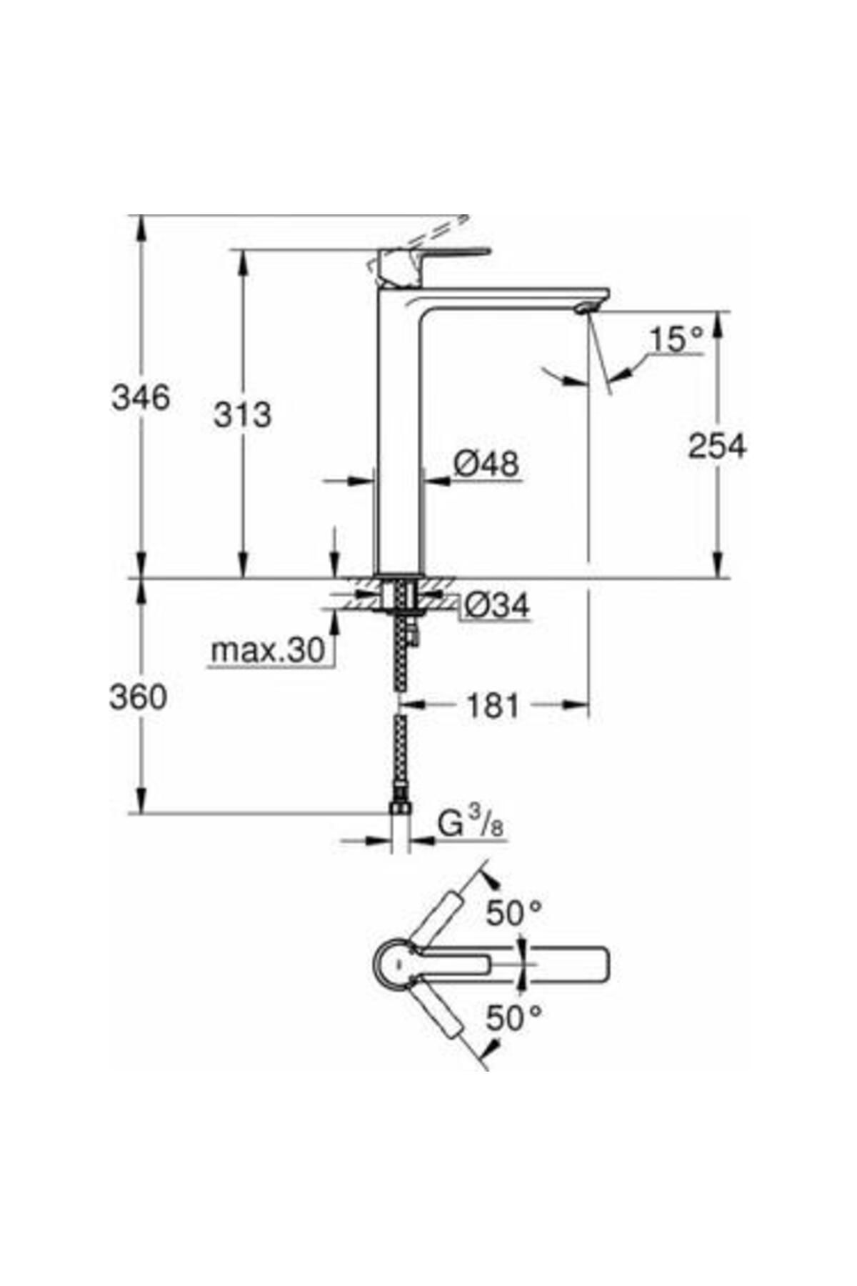 Grohe-Lineare New Single Control Sink Faucet -23405001 5