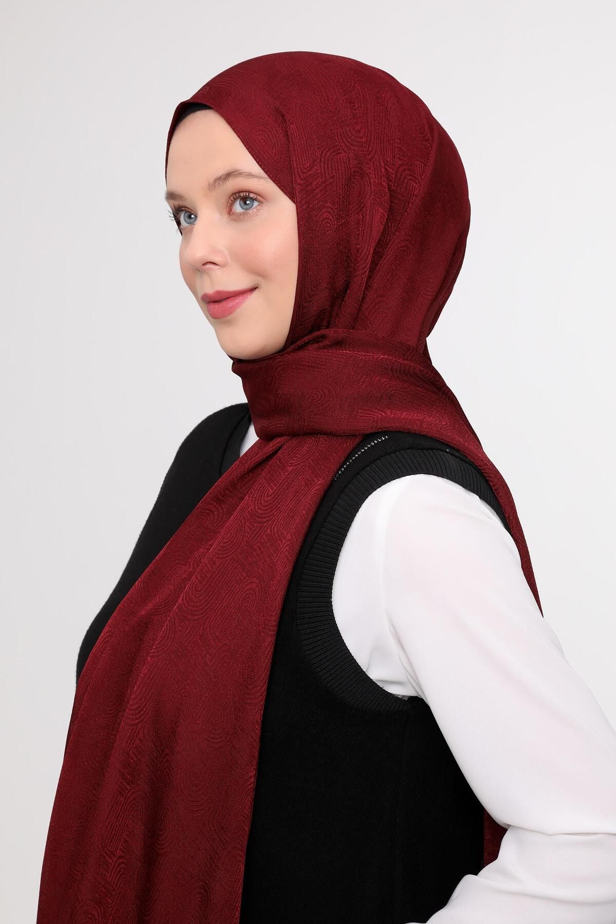 Levidor-Shawl - Burgundy 3