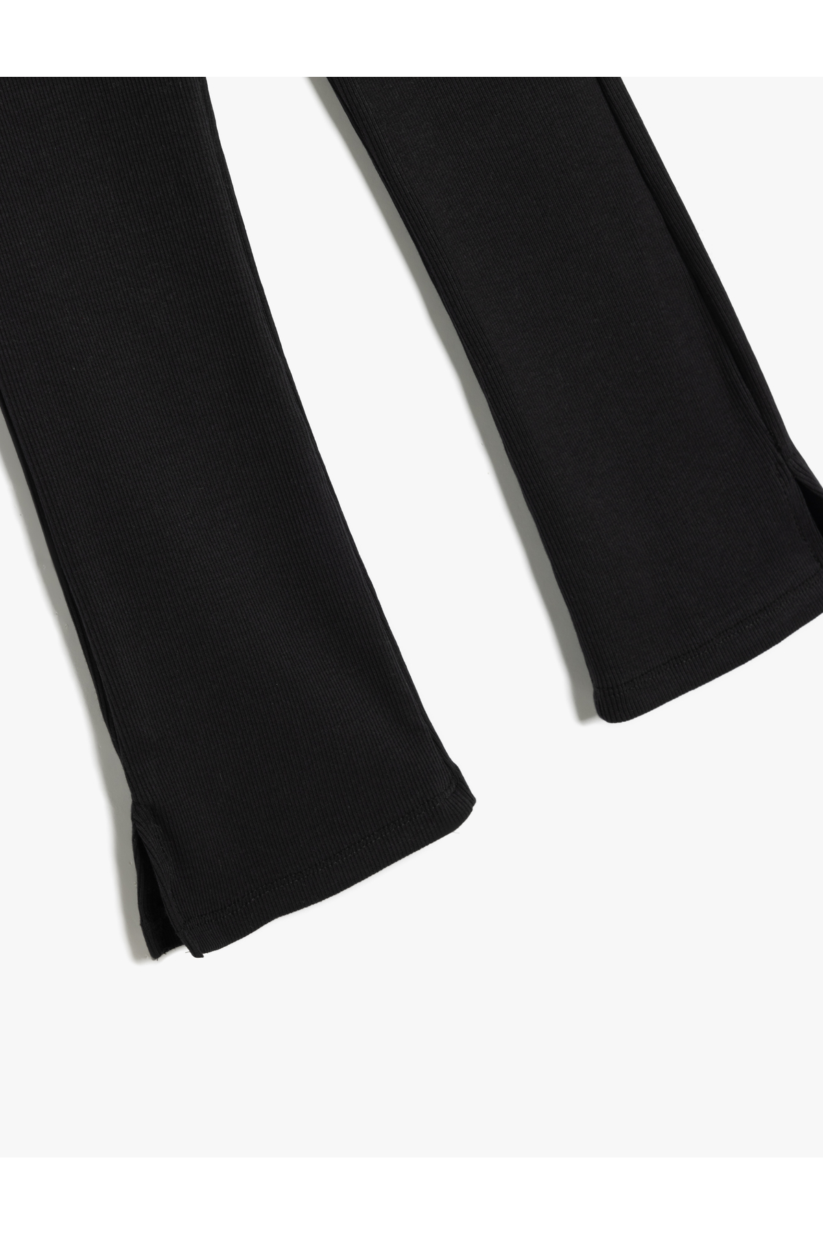 Koton Basic İspanyol Paça Tayt Tek Cepli Ribanalı Yırtmaç Detaylı fotoğrafı 3 (önizleme)