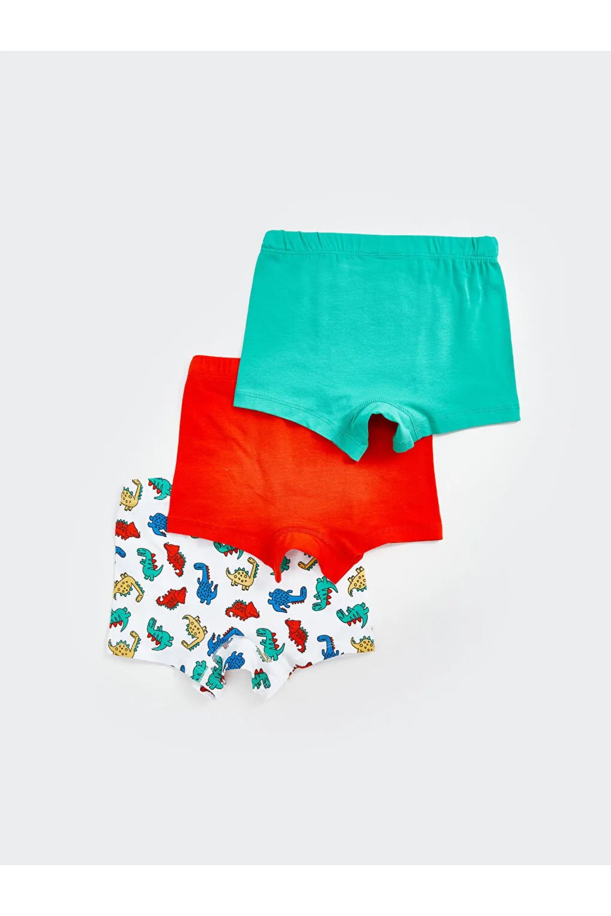 LC Waikiki-Lcw Baby Ecru Baby Boy Boxers with Elastic Waist 3 Pcs 2