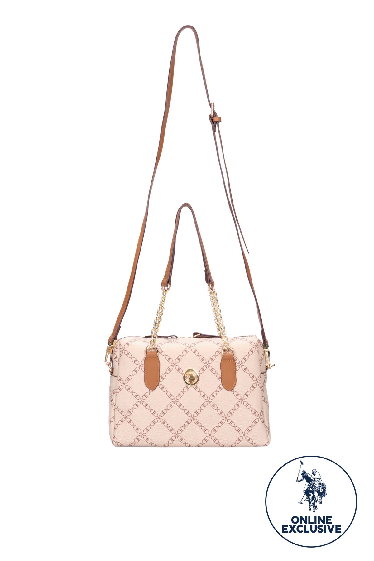 انحصاری آنلاین کیف شانه زنانه Us8099 بژ U.S. Polo Assn.