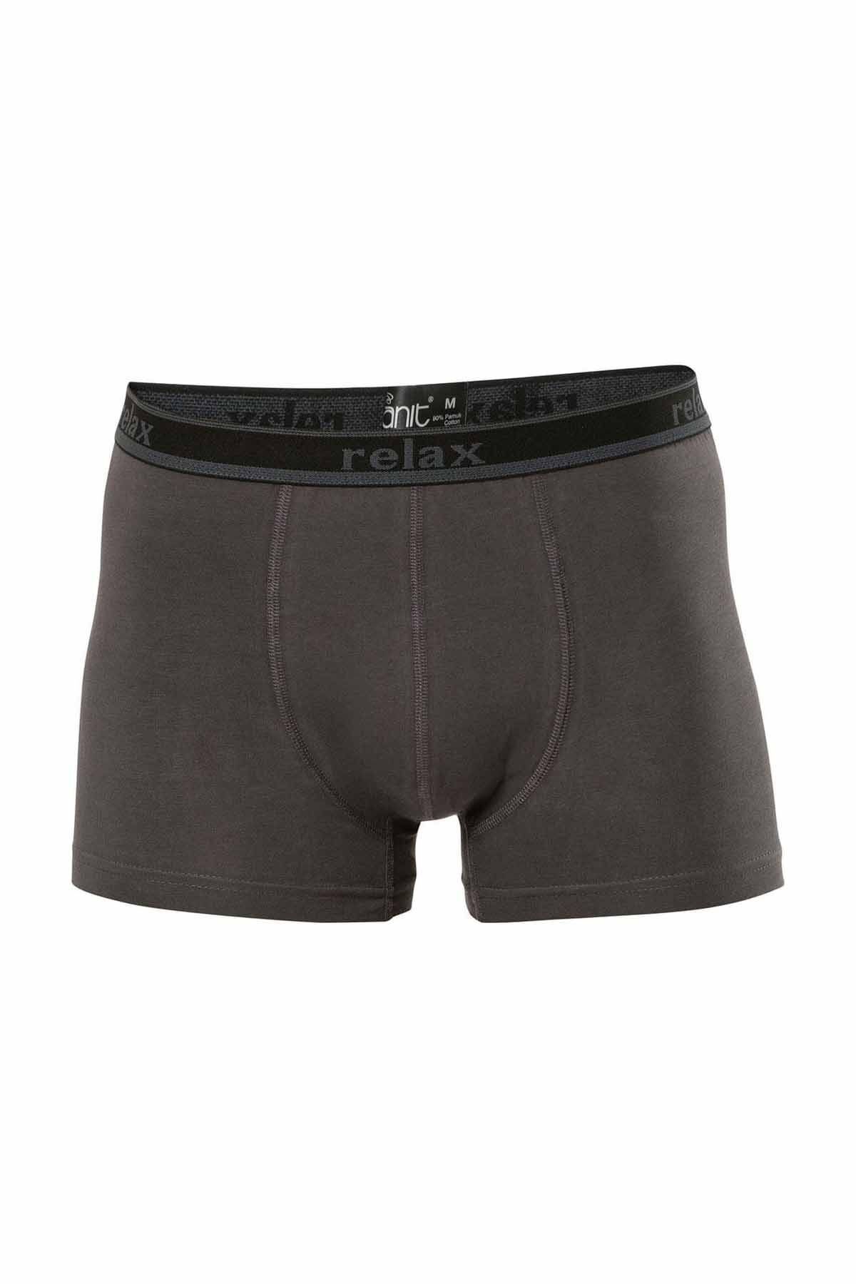 Easy Tedarik Relax Pamuklu Esnek Erkek Boxer Füme - 1268A