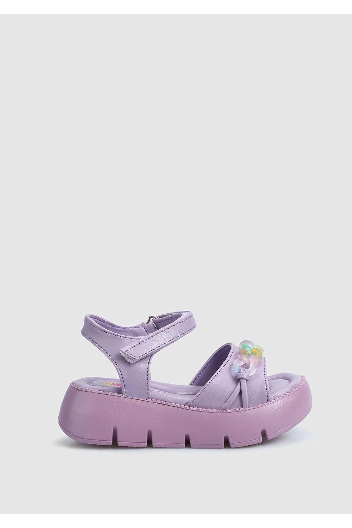 Kiddo-Lilac Flat Sandals for Girls 1