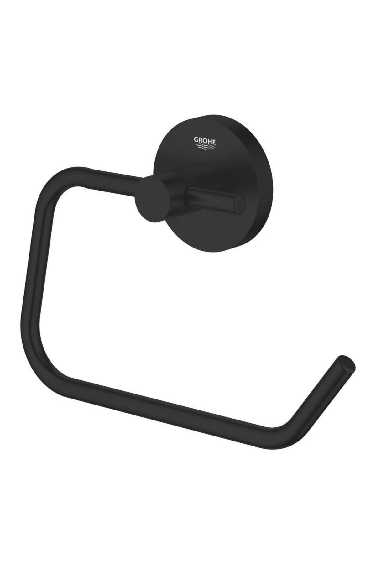 Grohe-Essentials Matte Black Toilet Paper Holder - 1024722430 2
