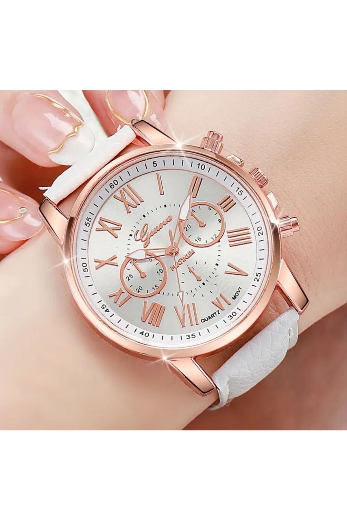 MY SUPPORT-White Women's Quartz Watch 1