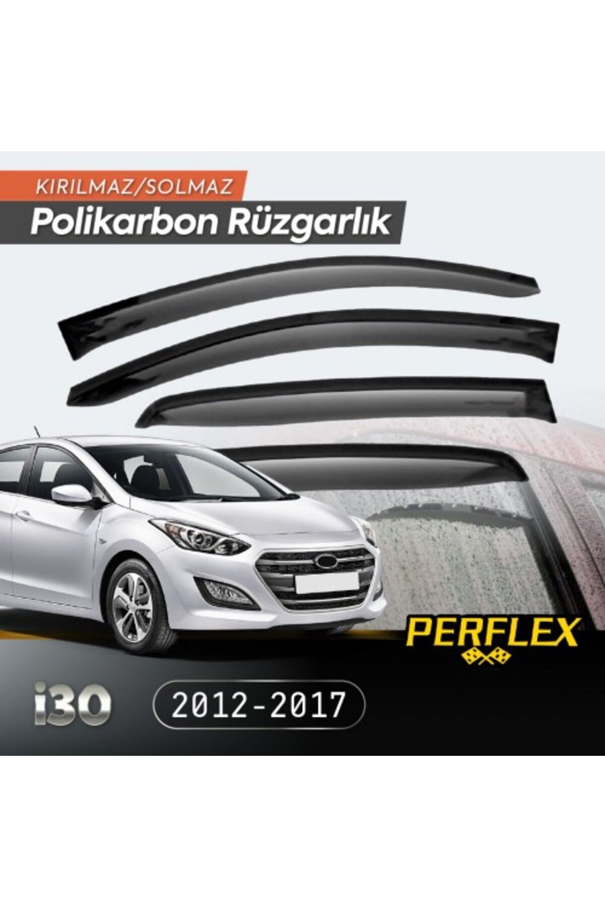 NZM TİCARET Hyundai I30 2012-2017 Cam Rüzgarlığı V2 Mugen