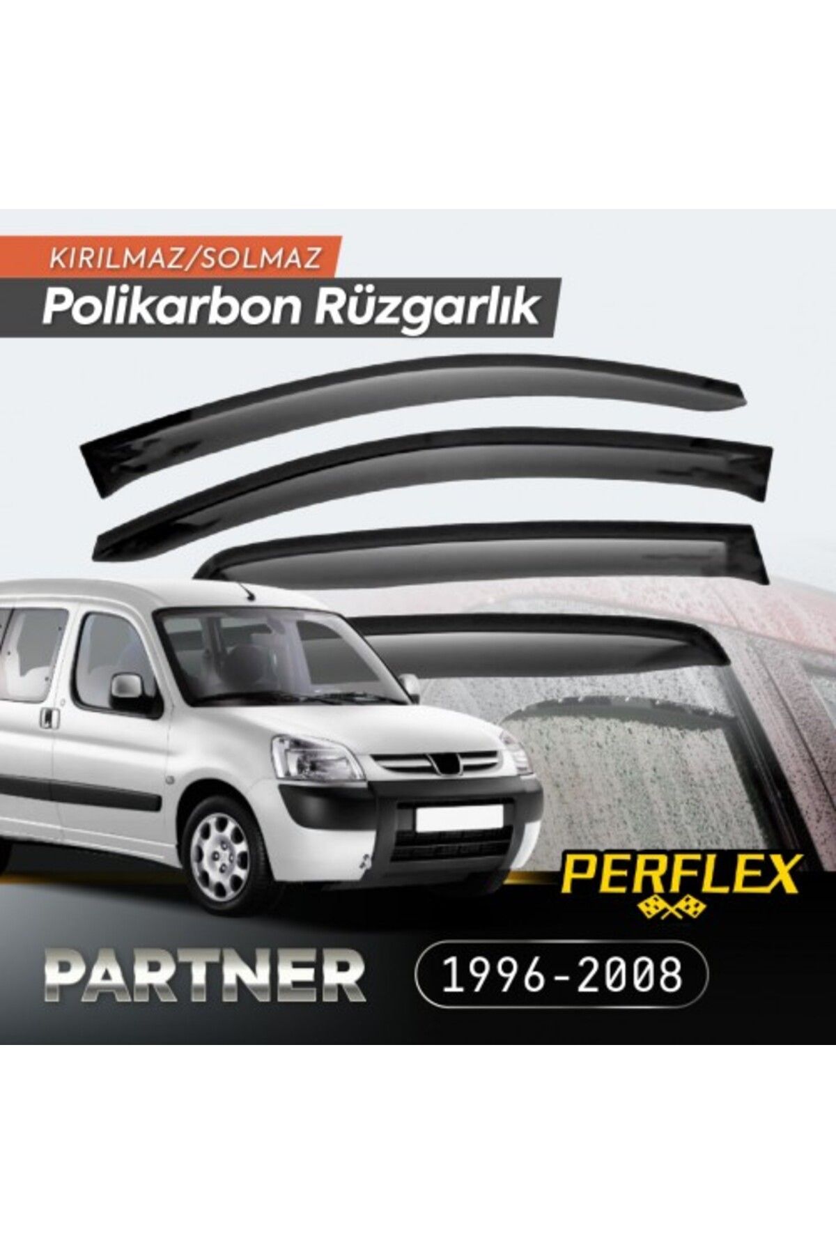 Genel Markalar Peugeot Partner 1996-2008 Cam Rüzgarlığı V2 Mugen