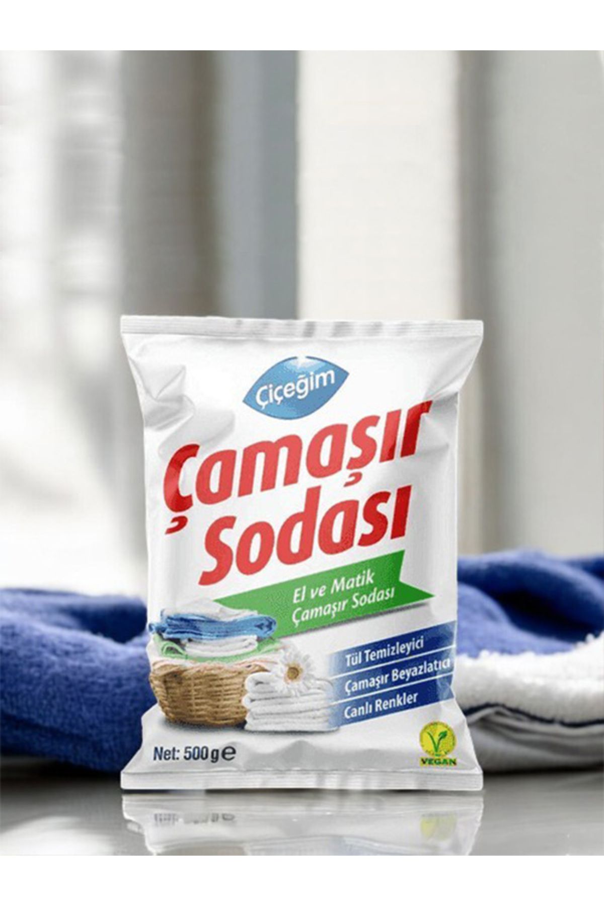 Çiçeğim Çamaşır Sodası 500 ml - Grileşmeyi önleyen, Vegan