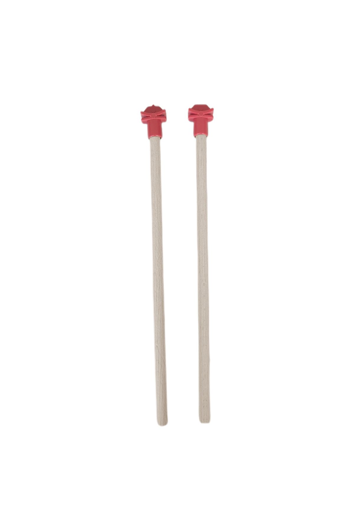 SKIRTIST Doğal Ahşap Kuş Tüneği 1.2 cm-25 cm Standart Kırmızı (2 Adet)