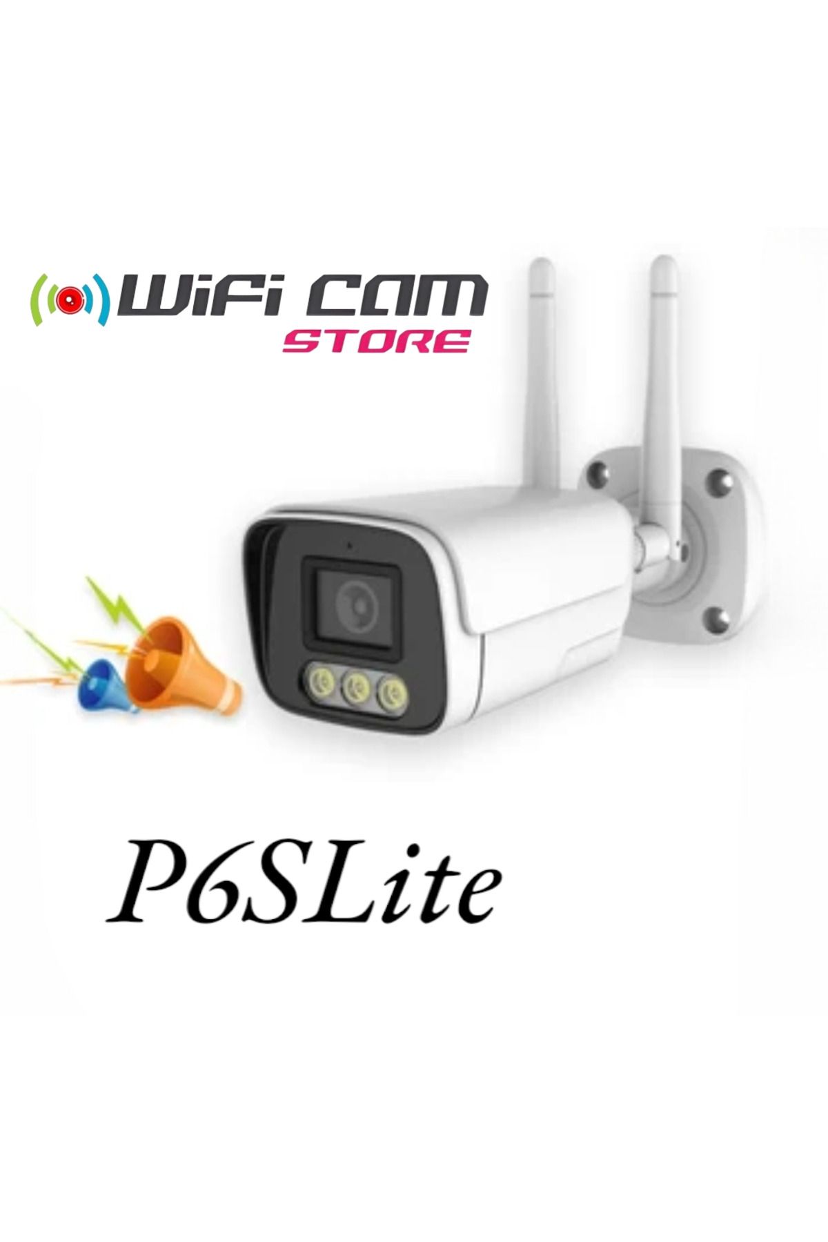 WİFİCAM Metal Kasa P6SLite Yazılım 1080P Sabit Wifi Kamera