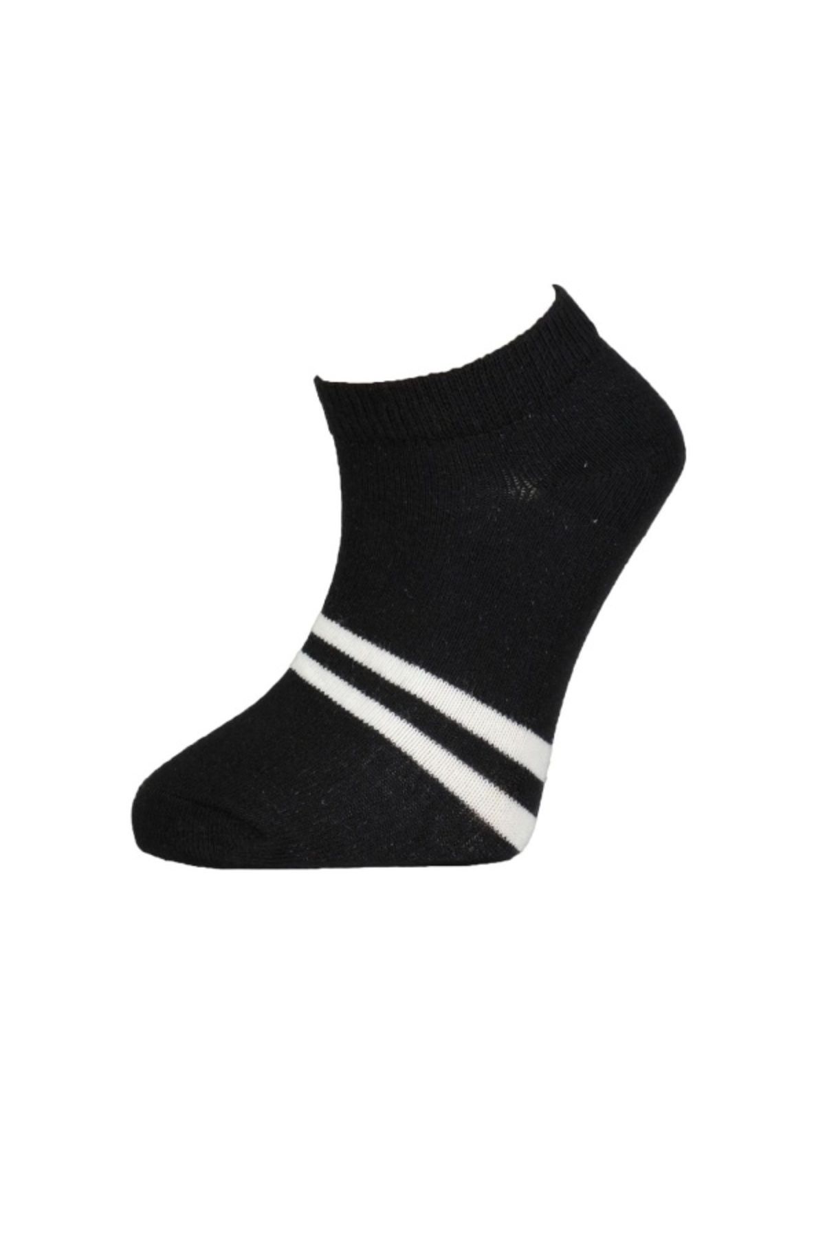 Bibaby-Biorganic Striped 2-Piece Age Booties Socks 68429 Black 2