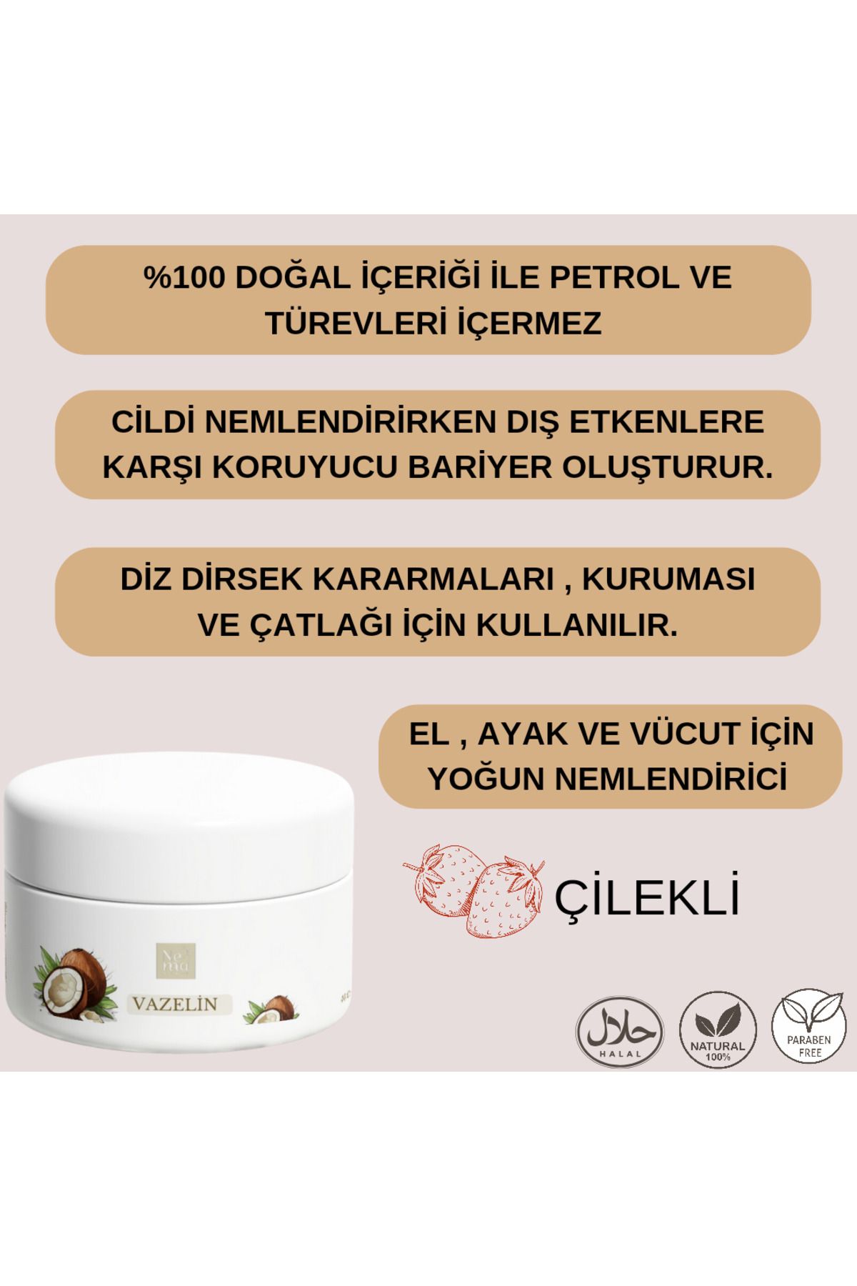 Nema Natural Doğal Vazelin