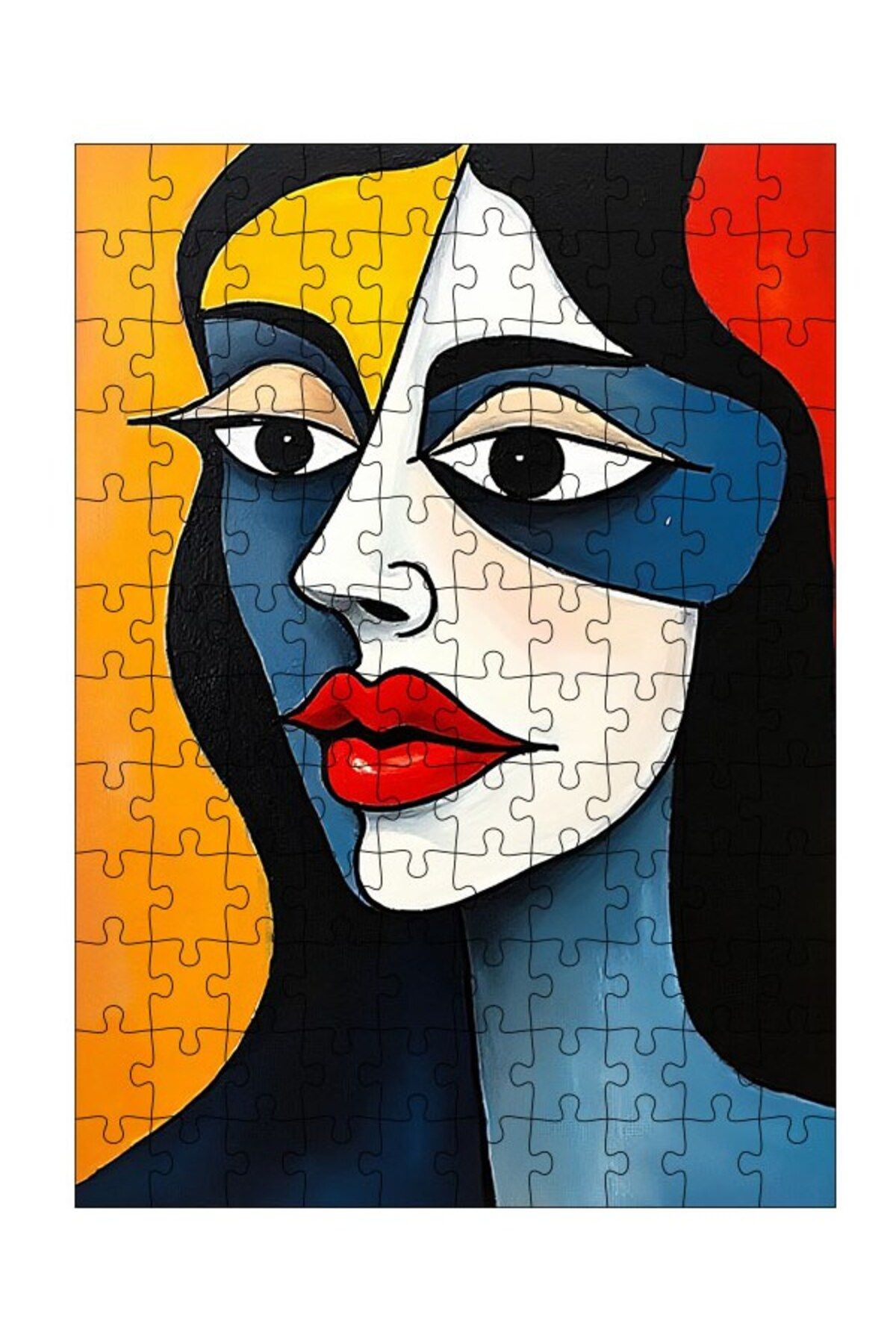 ekart-Wooden Mdf Puzzle Jigsaw Puzzle Semi Face Portrait 120 Pieces 25*35 cm 1