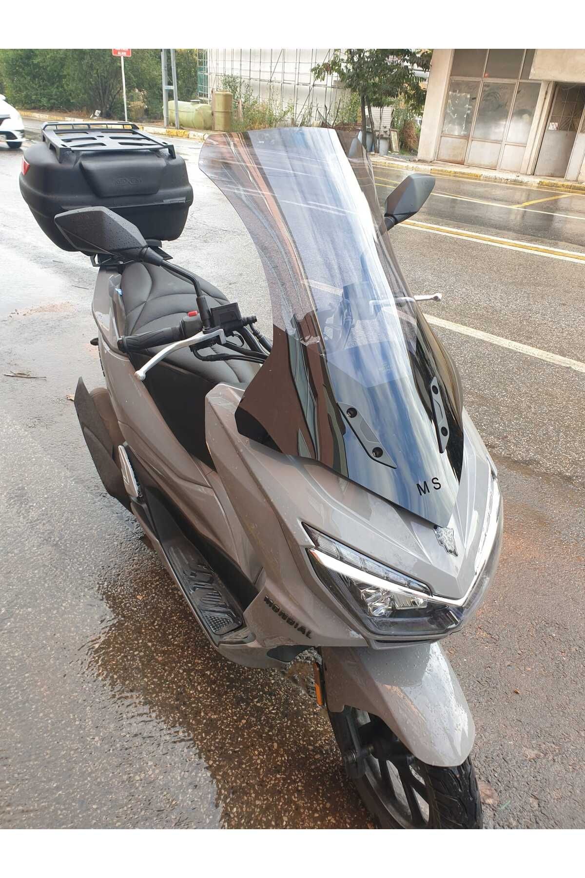 Mondial Strada 125 Siperlik Ön Cam 2023-2025 Model 75cm Füme Renkli 4mm UZUN CAM