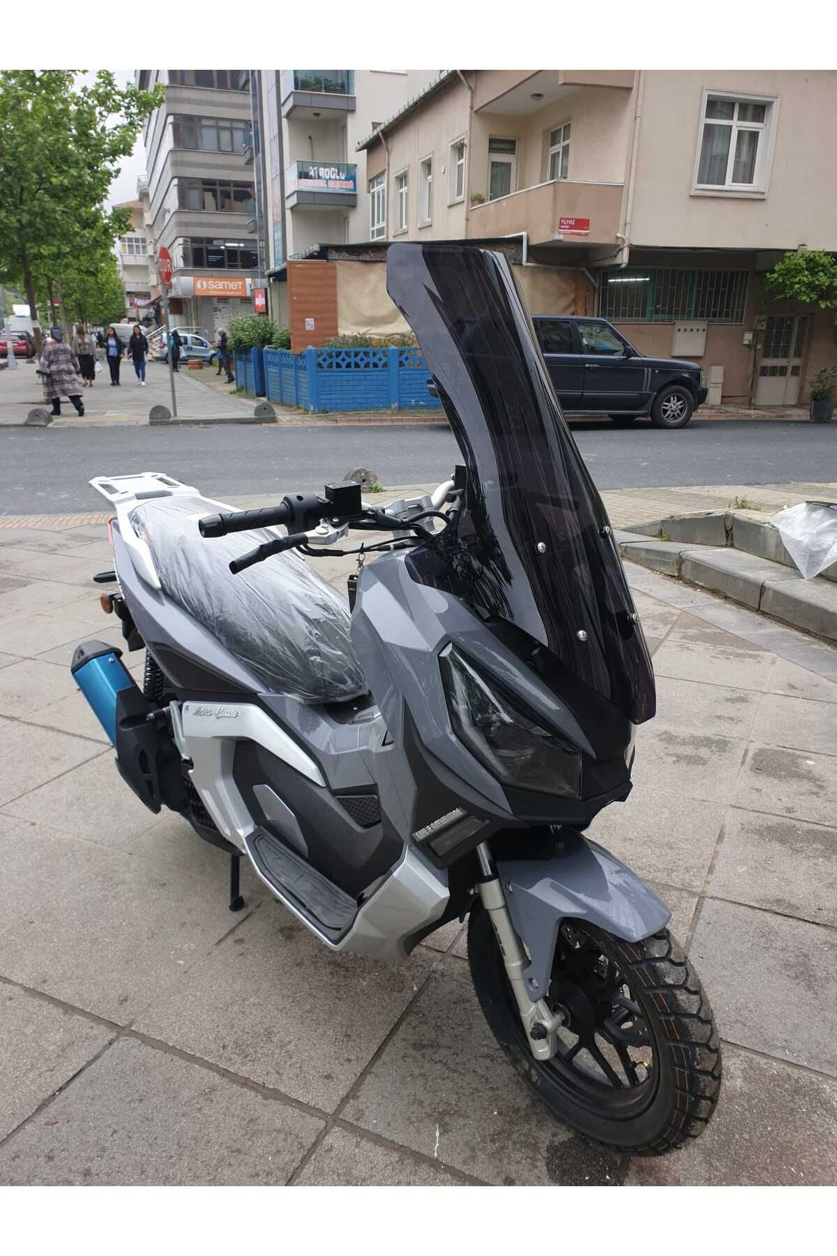 Moto Gusto Dream 150 Siperlik Ön Cam 2023-2025 Model 78cm Siyah Renkli 4mm UZUN CAM