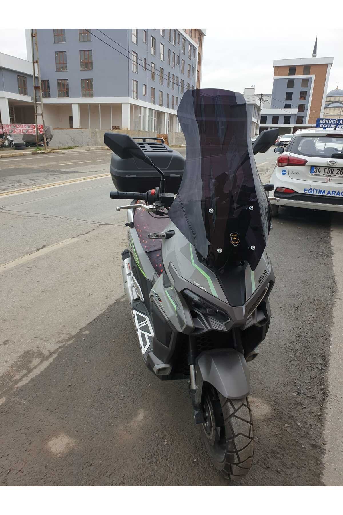 Mondial Ressivo 250 Siperlik Ön Cam 2023-2025 Model 68cm Siyah Renkli 4mm