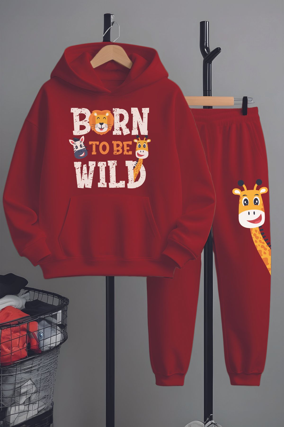 MYADA Set De Treninguri De Sus Și De Jos Cu Imprimeu Girafe World Premium 23301 Femeie - 5–6 years