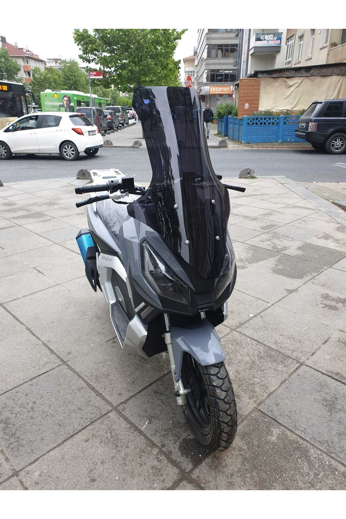 Moto Gusto Dream 150 Siperlik Ön Cam 2023-2025 Model 78cm Siyah Renkli 4mm UZUN CAM