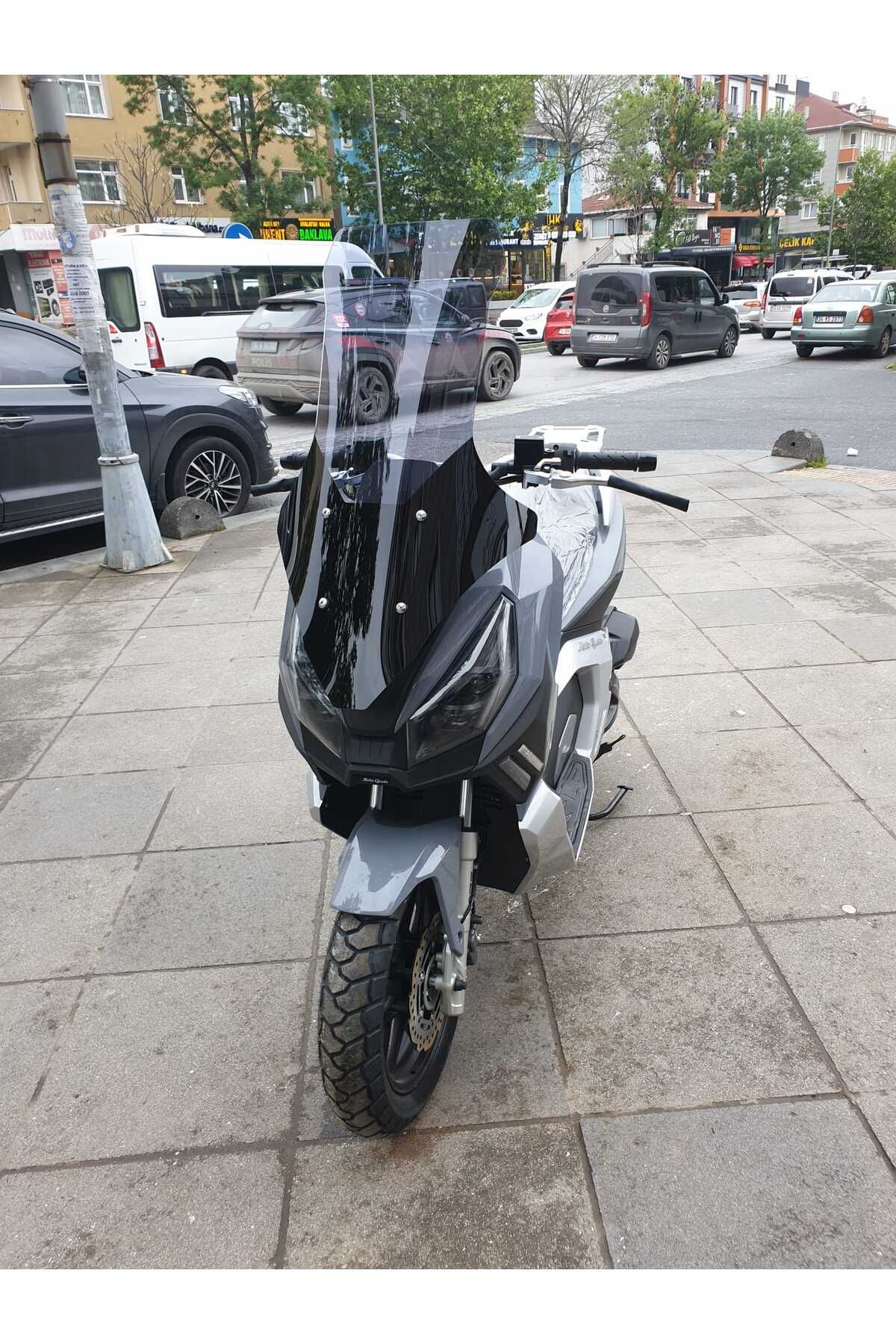 Moto Gusto Dream 150 Siperlik Ön Cam 2023-2025 Model 78cm Füme Renkli 4mm UZUN CAM