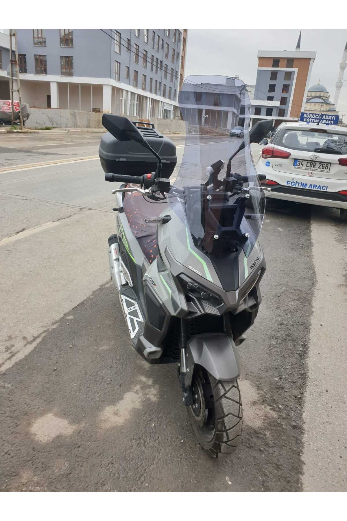 Mondial Ressivo 250 Siperlik Ön Cam 2023-2025 Model 75cm Füme Renkli 4mm UZUN CAM