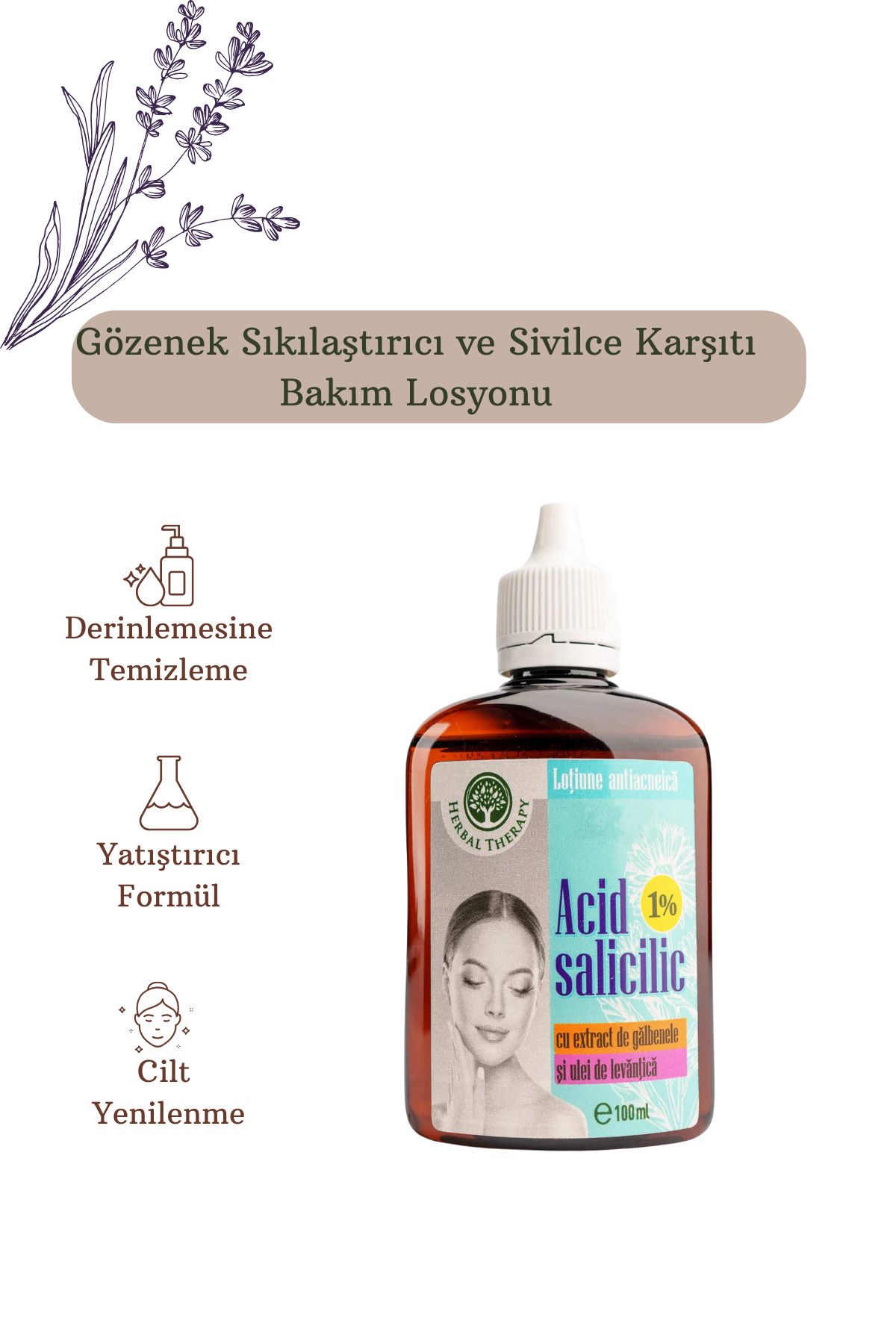 Herbal Therapy Lavanta Yağı Ve Salisilik Asit Içeren Losyon, 100 ml