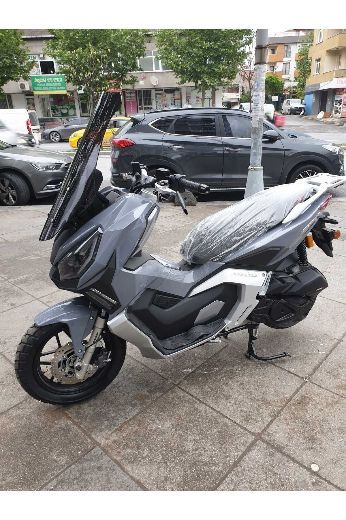 Moto Gusto Dream 150 Siperlik Ön Cam 2023-2025 Model 75cm Siyah Renkli 4mm UZUN CAM