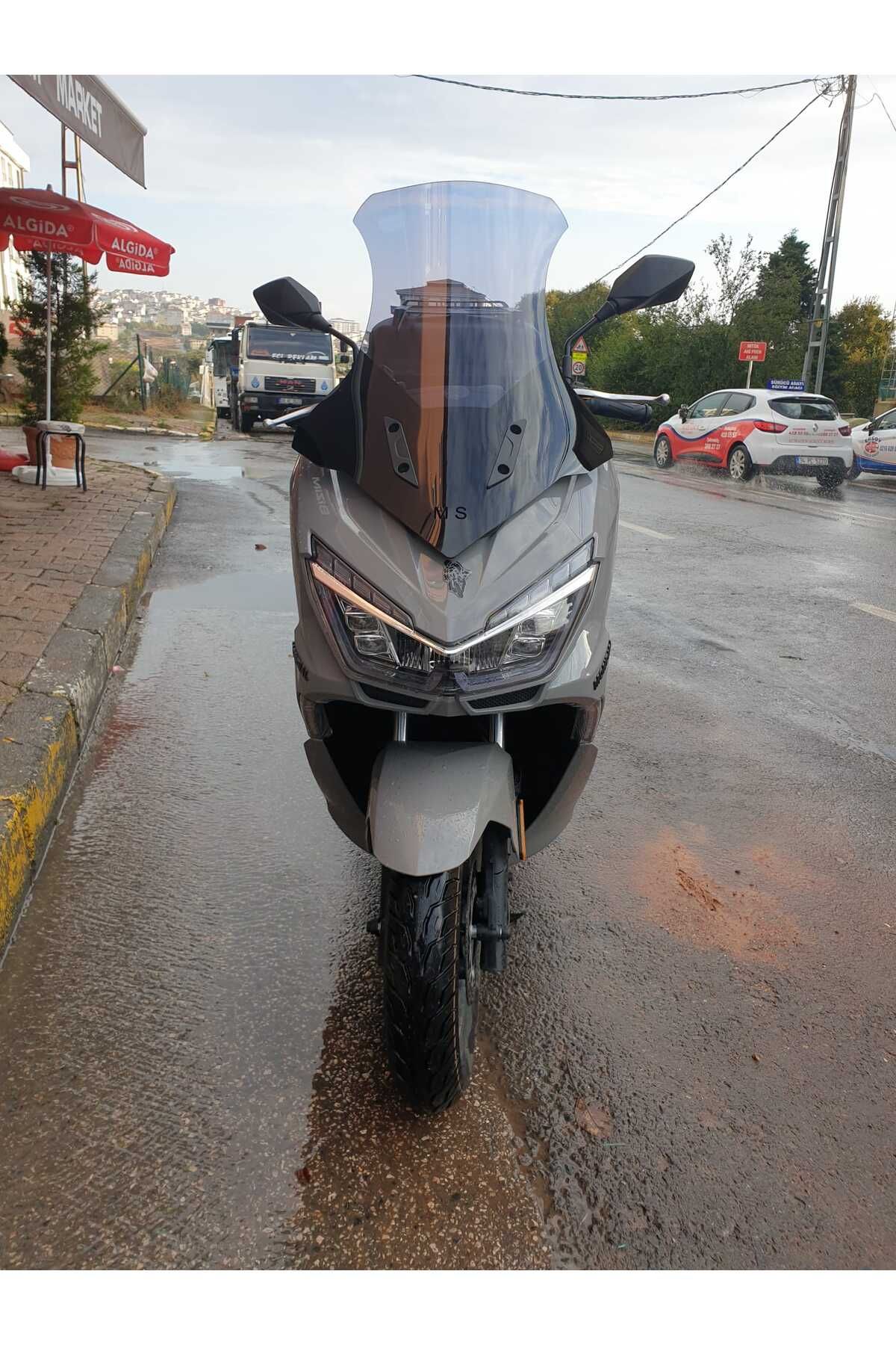 Mondial Strada 125 Siperlik Ön Cam 2023-2025 Model 75cm Füme Renkli 4mm UZUN CAM